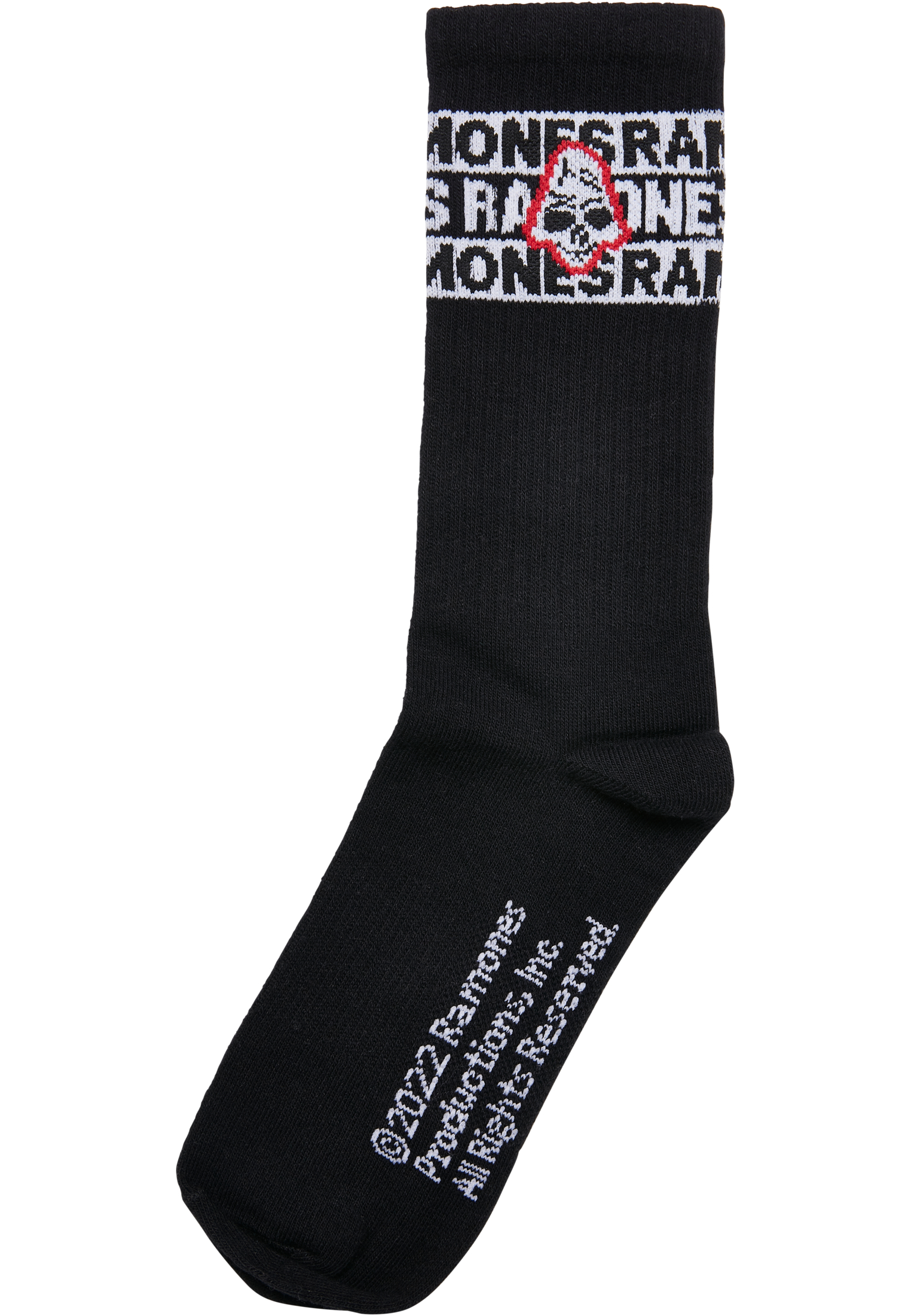  Ramones Skull Socks 2-Pack in Farbe black/white