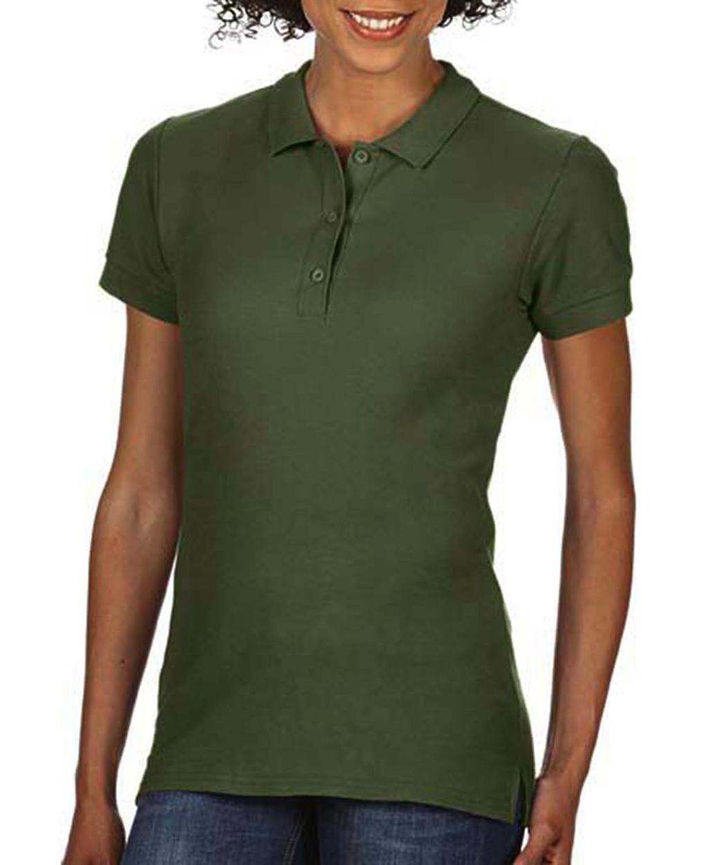  Premium Cotton Ladies Double Piqu? Polo in Farbe Military Green