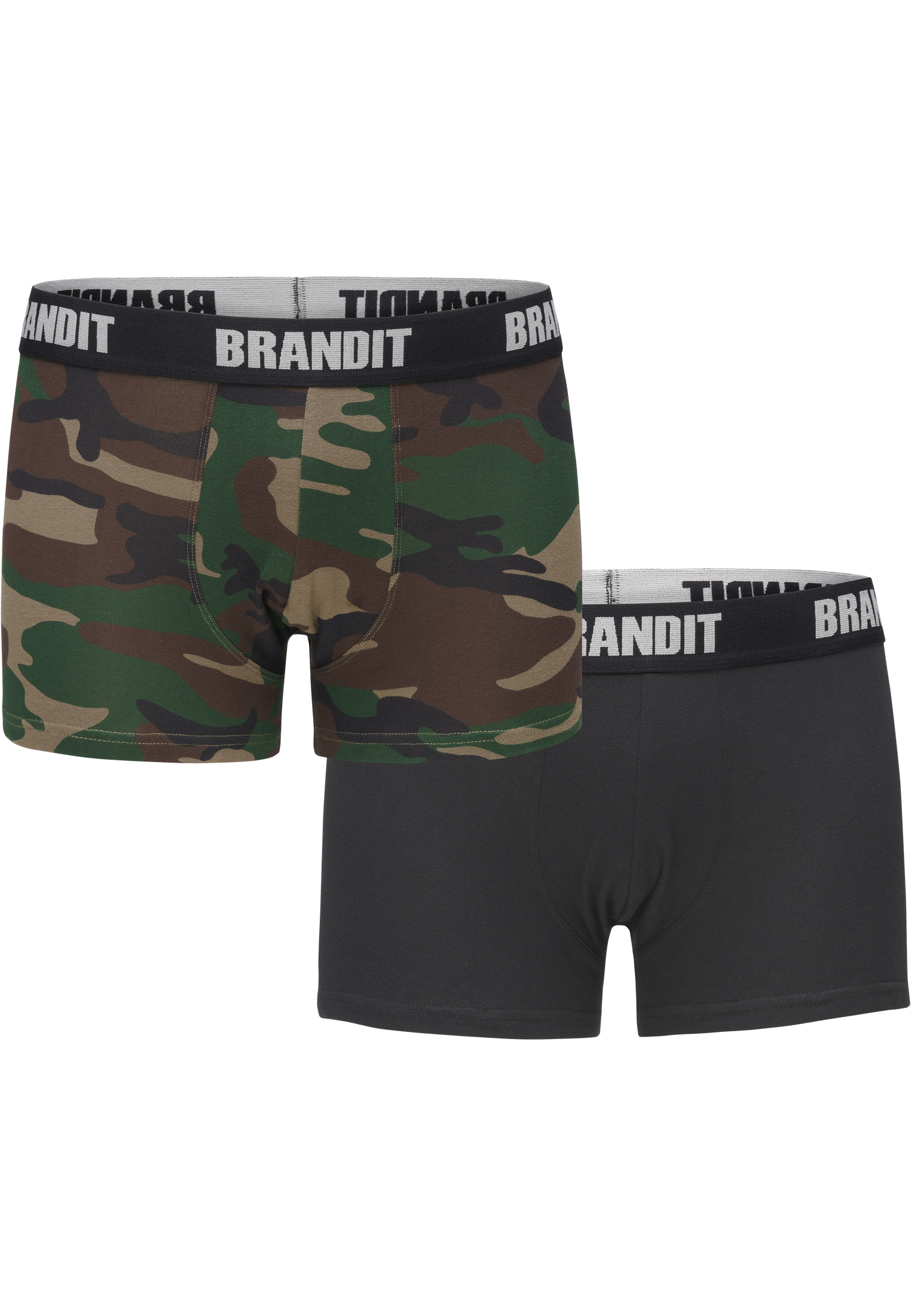 Underwear Boxershorts Logo 2er Pack in Farbe woodland/black