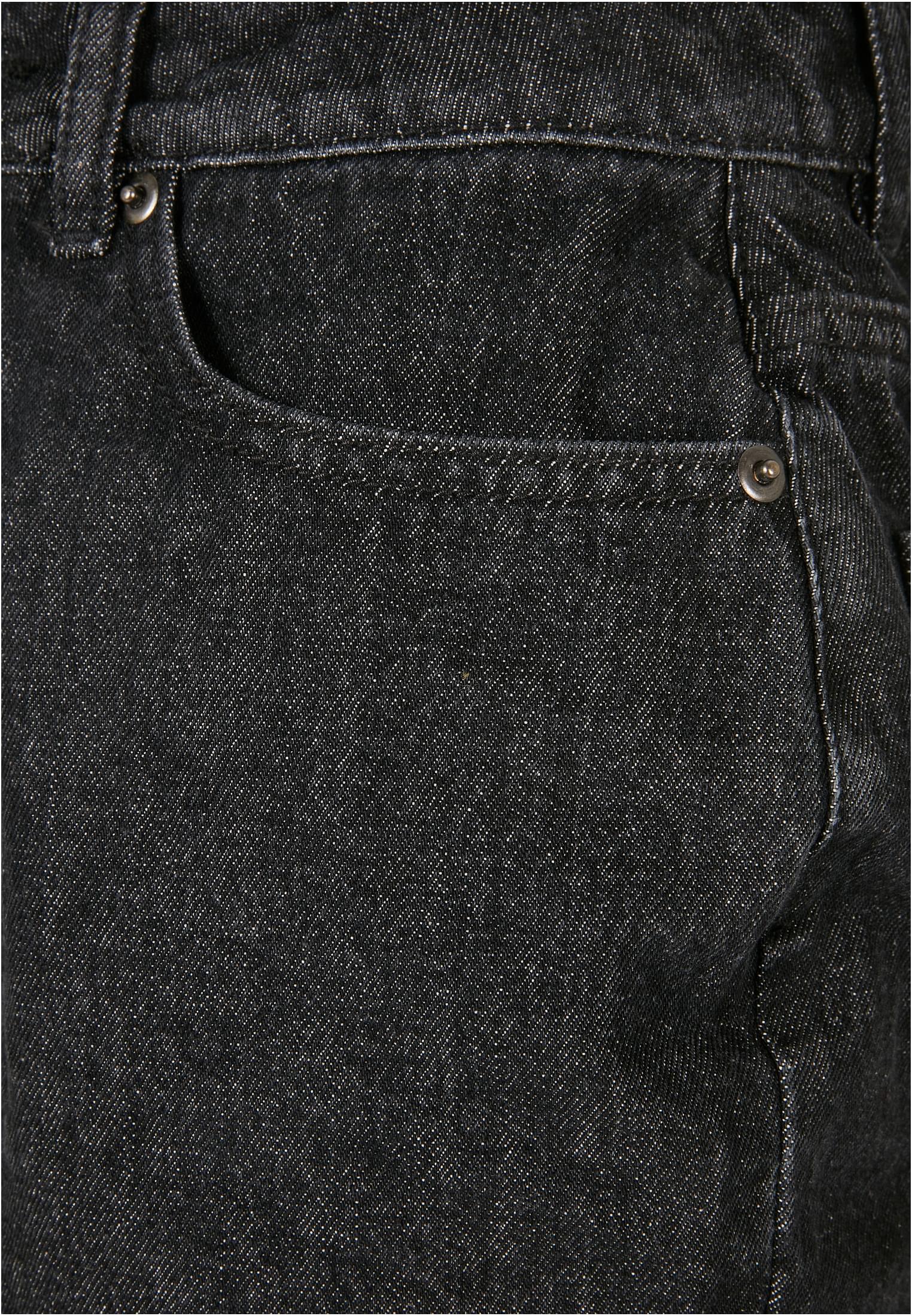 Frauen Ladies High Waist Boyfriend Shorts in Farbe black washed