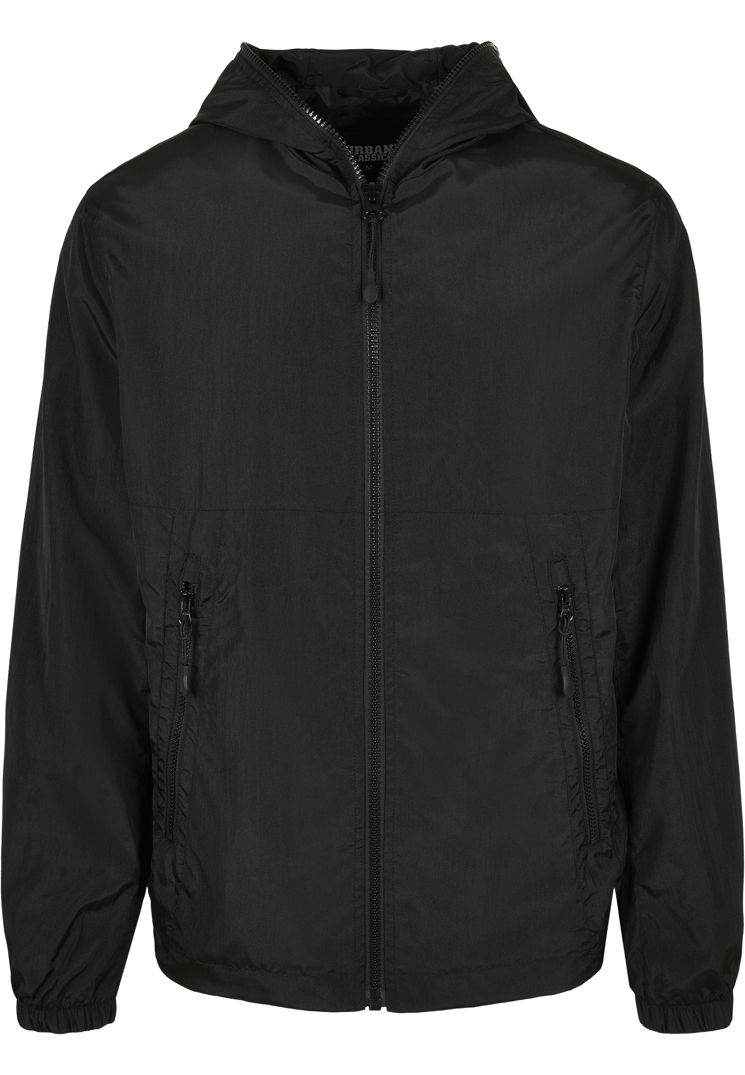 Light Jackets Full Zip Nylon Crepe Jacket in Farbe black