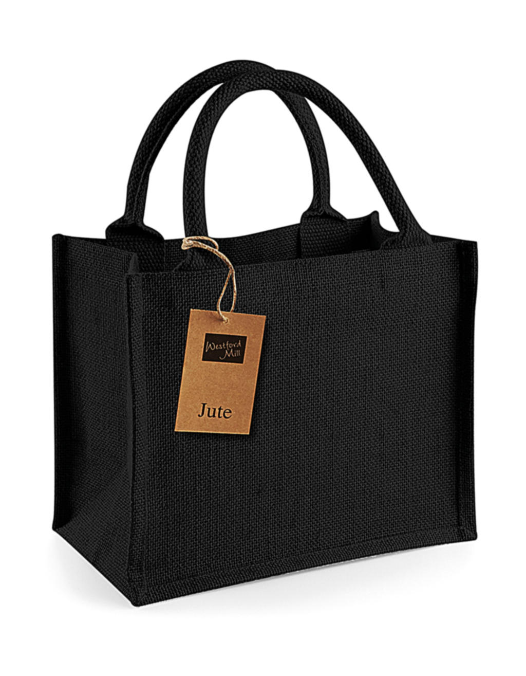  Jute Mini Gift Bag in Farbe Black/Black
