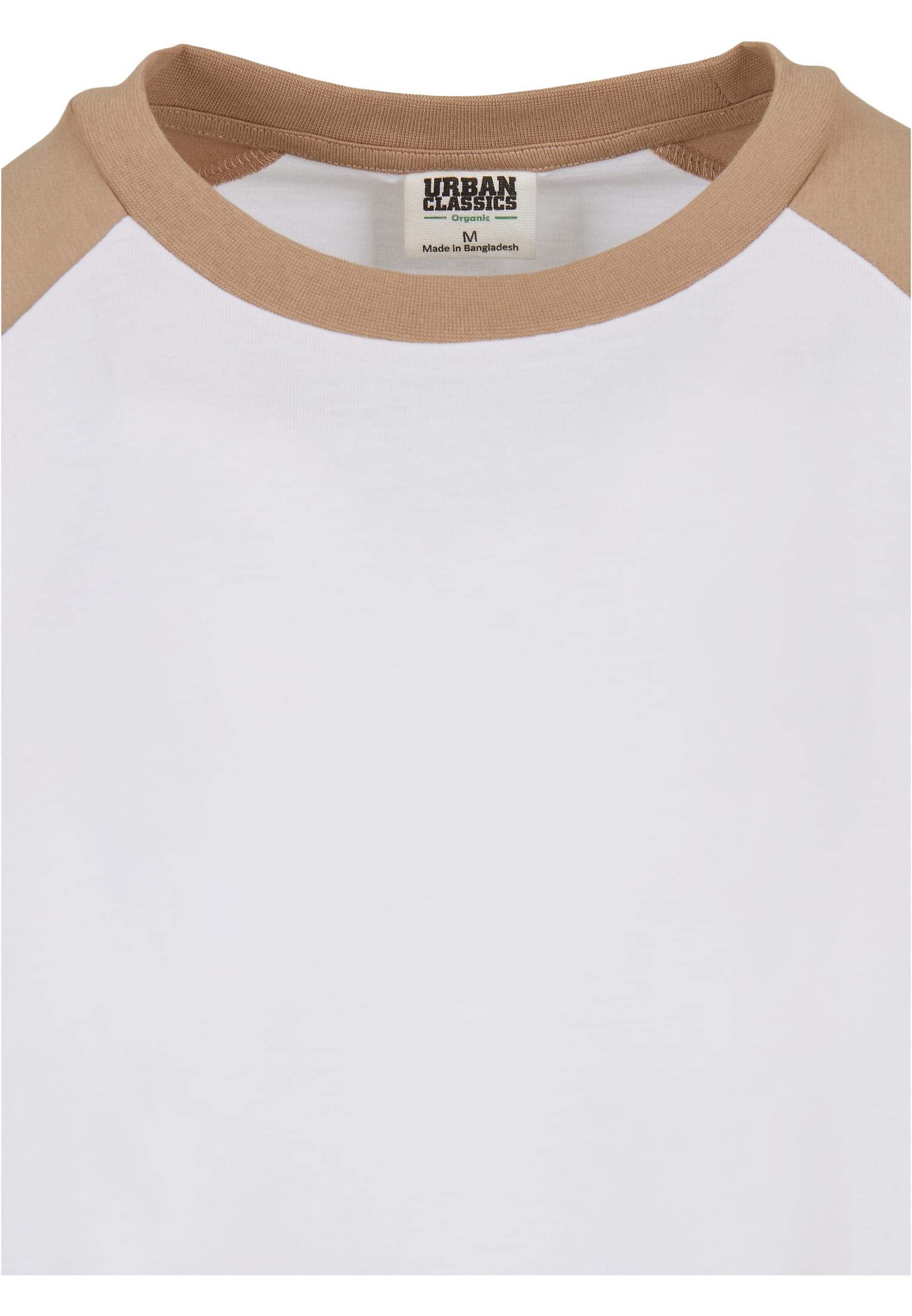 T-Shirts Organic Oversized Raglan Tee in Farbe white/unionbeige