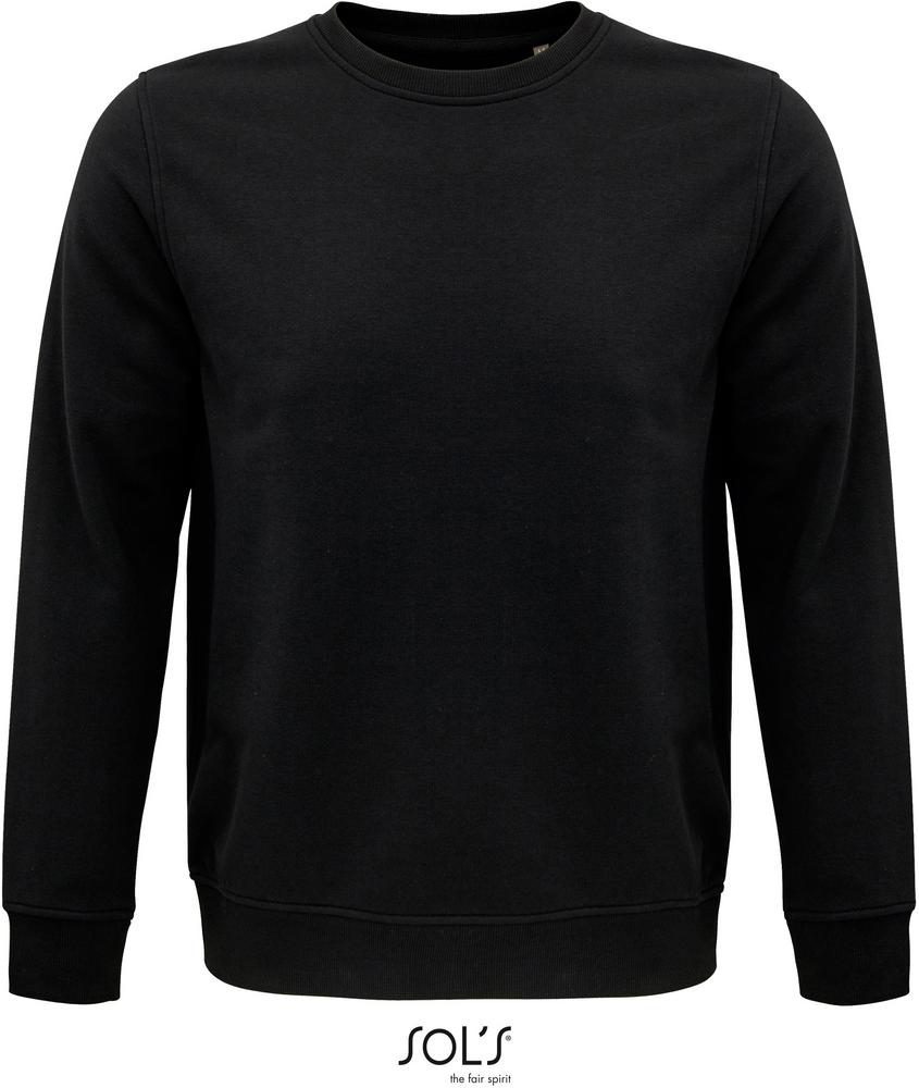 Sweatshirt Comet Sweatshirt Unisex, Rundhals in Farbe black