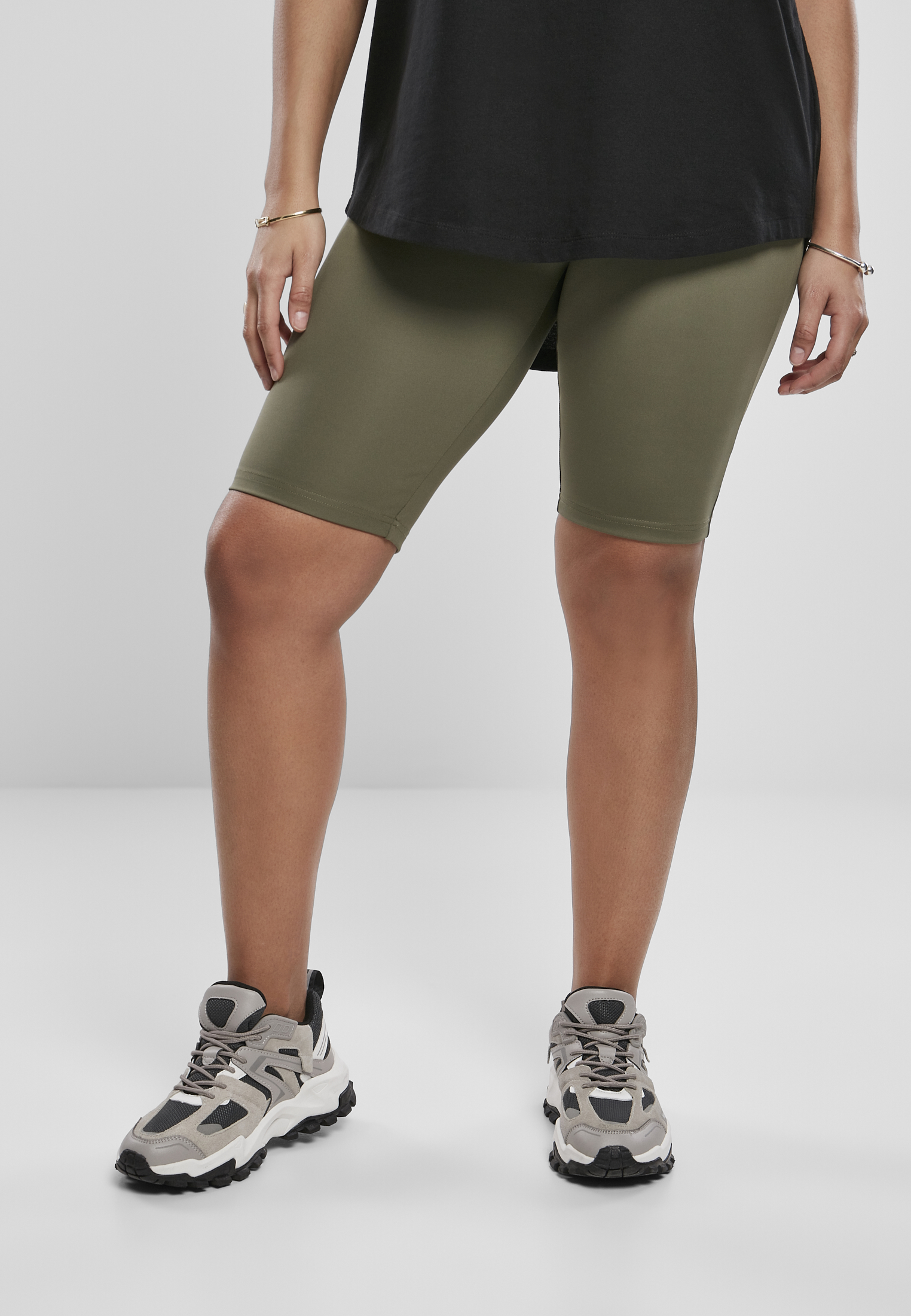 Bekleidung Ladies High Waist Camo Tech Cycle Shorts Double Pack in Farbe brick camo/olive