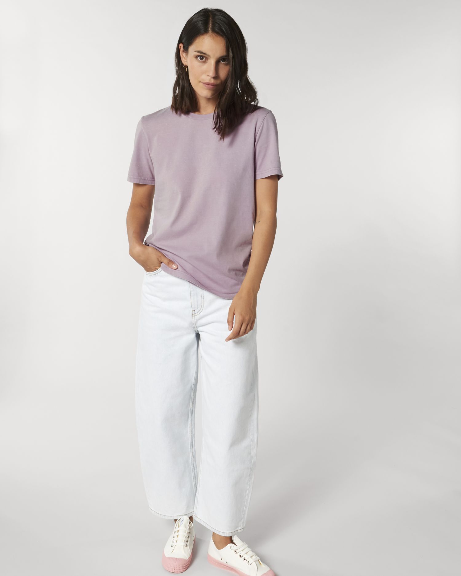 T-Shirt Creator Vintage in Farbe G. Dyed Aged Lilac Petal