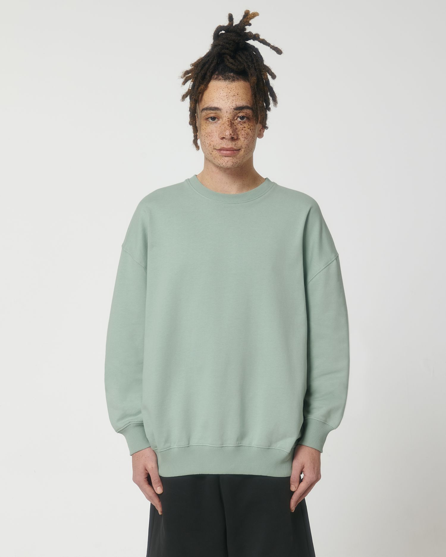 Crew neck sweatshirts Ledger Dry in Farbe Aloe