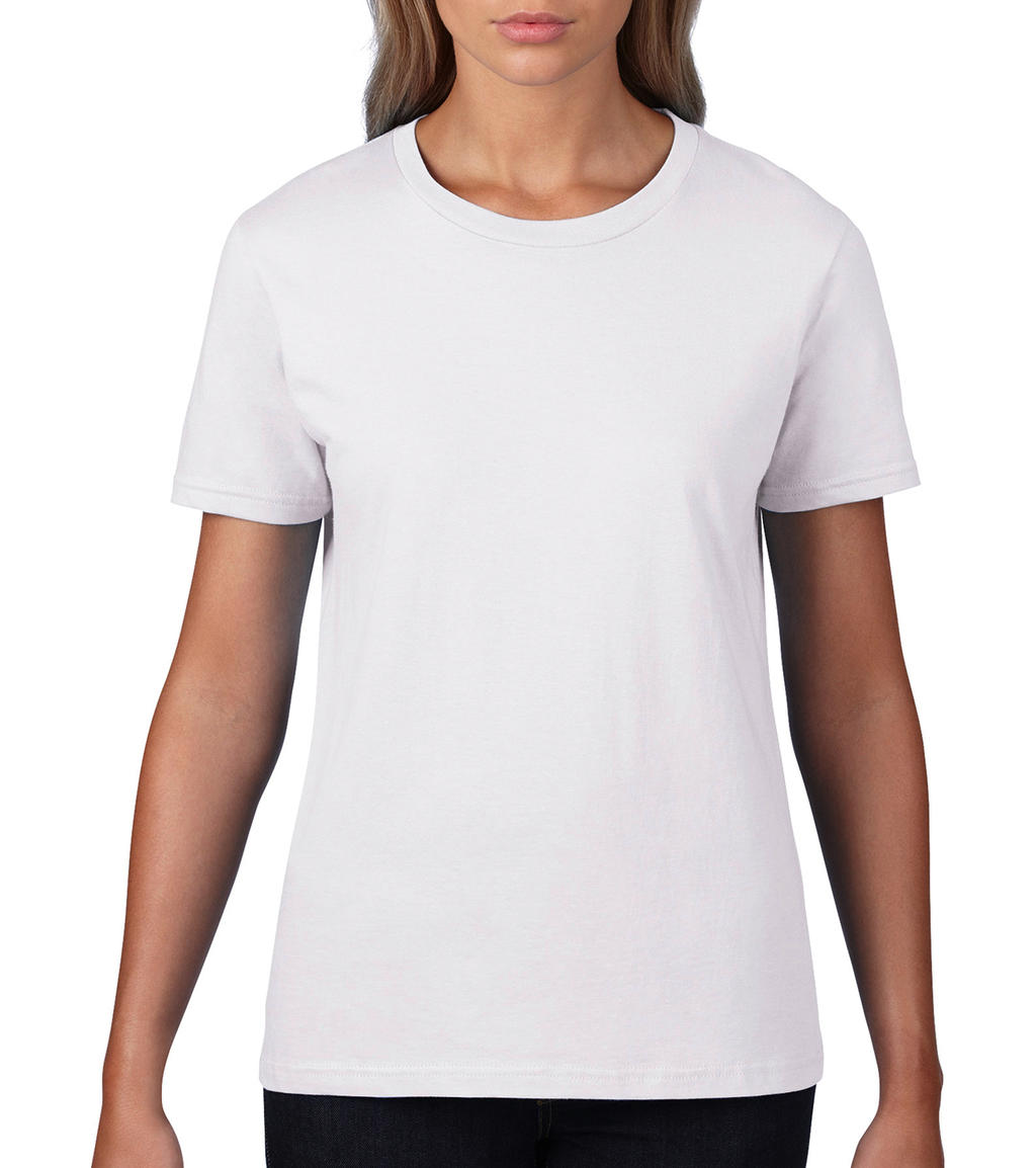  Premium Cotton Ladies T-Shirt in Farbe White