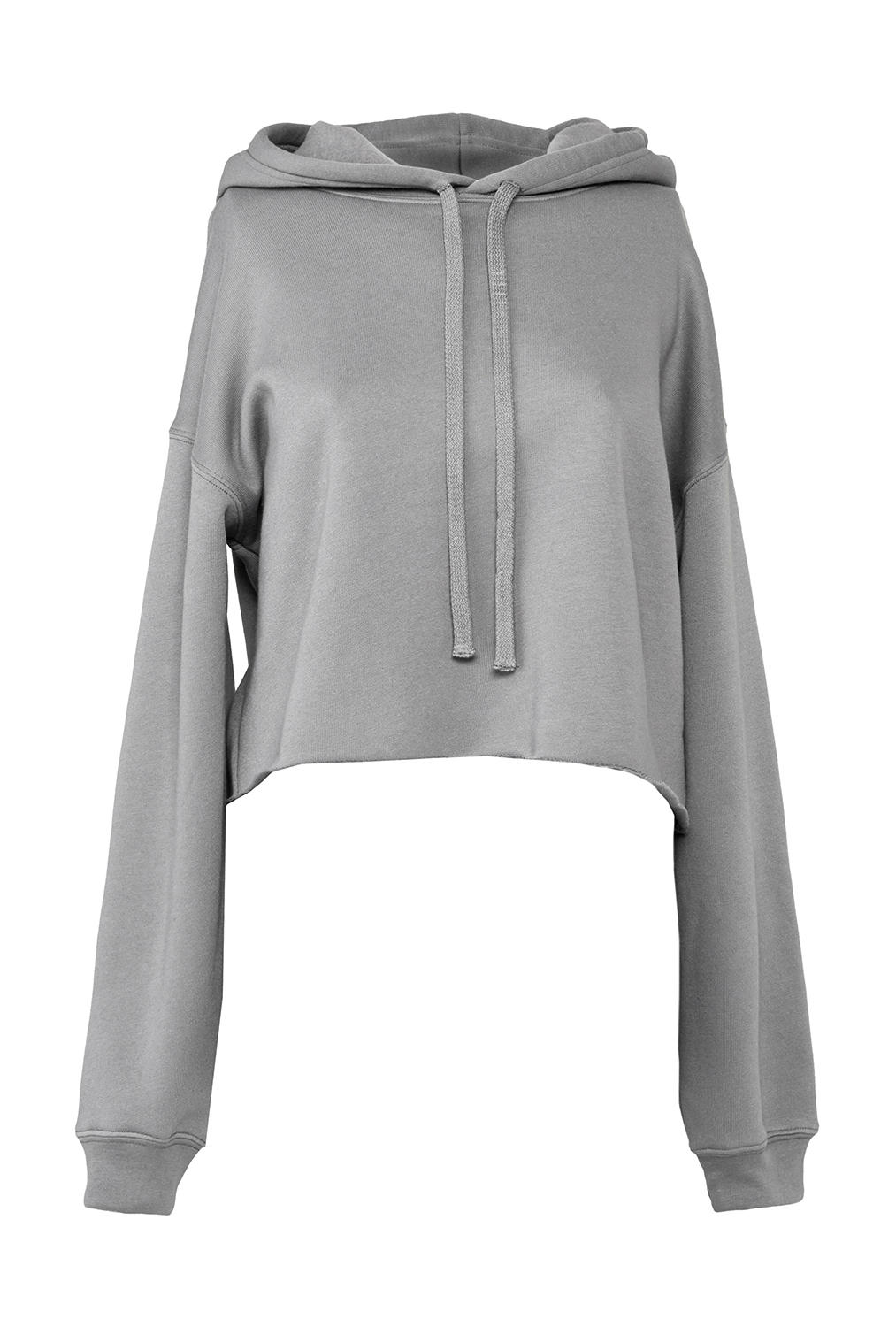  Womens Cropped Fleece Hoodie in Farbe Storm