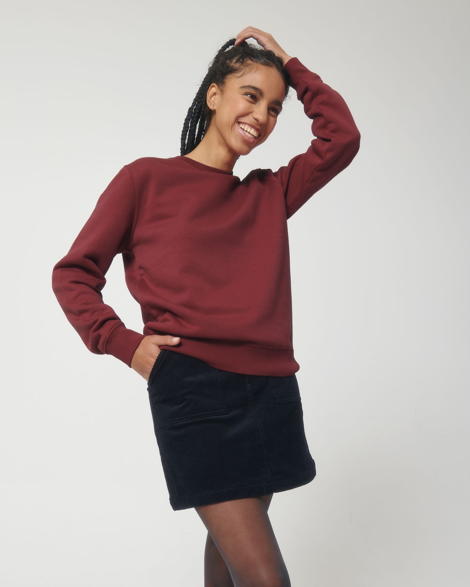 Crew neck sweatshirts Changer in Farbe Red Earth