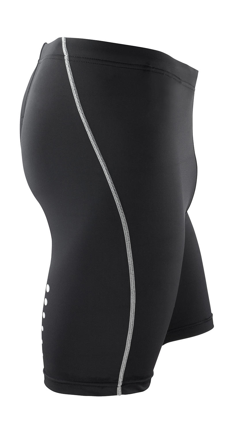  Mens Bodyfit Base Layer Shorts in Farbe Black