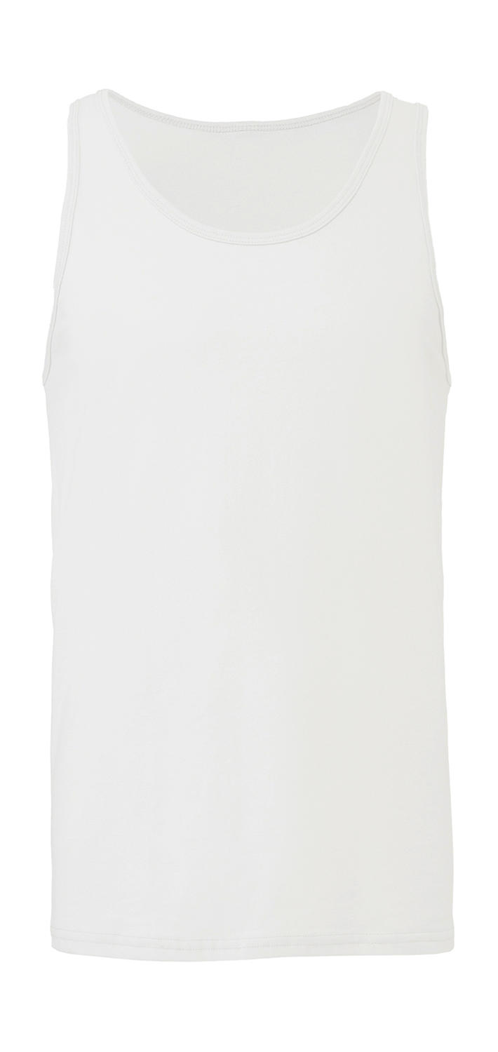  Unisex Jersey Tank in Farbe White
