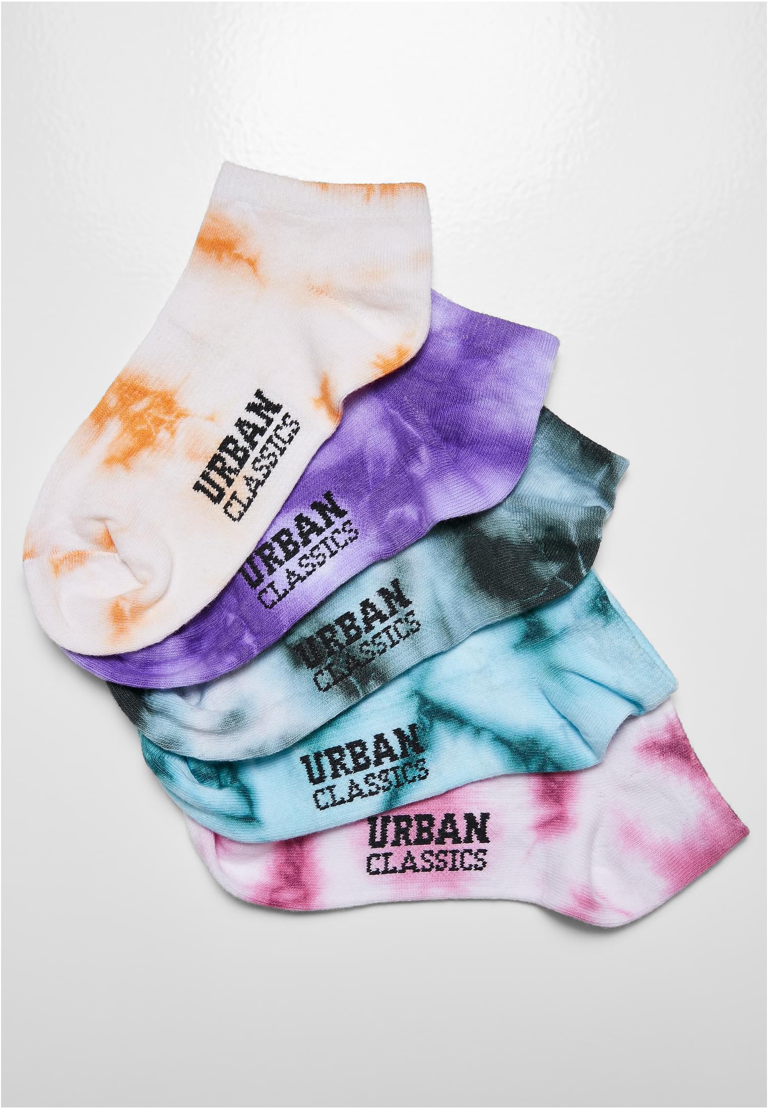 Tie Dye Invisible Socks 5-Pack
