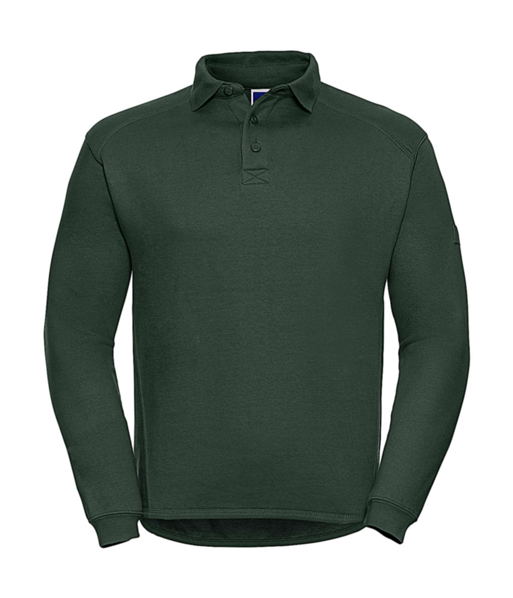  Heavy Duty Collar Sweatshirt in Farbe Bottle Green