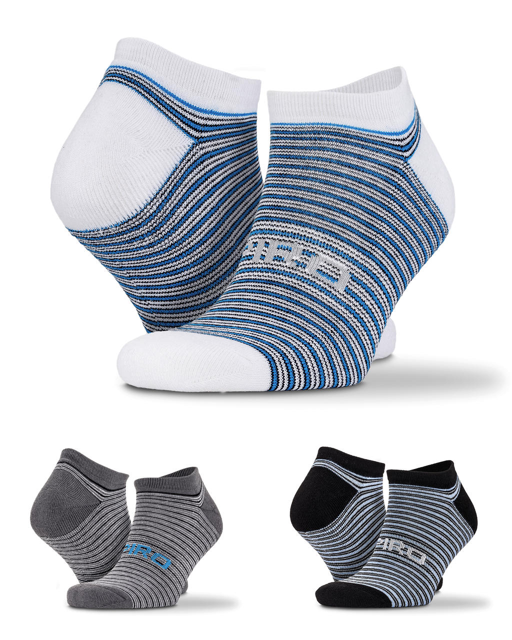  3-Pack Mixed Stripe Sneaker Socks in Farbe Color Mix 2
