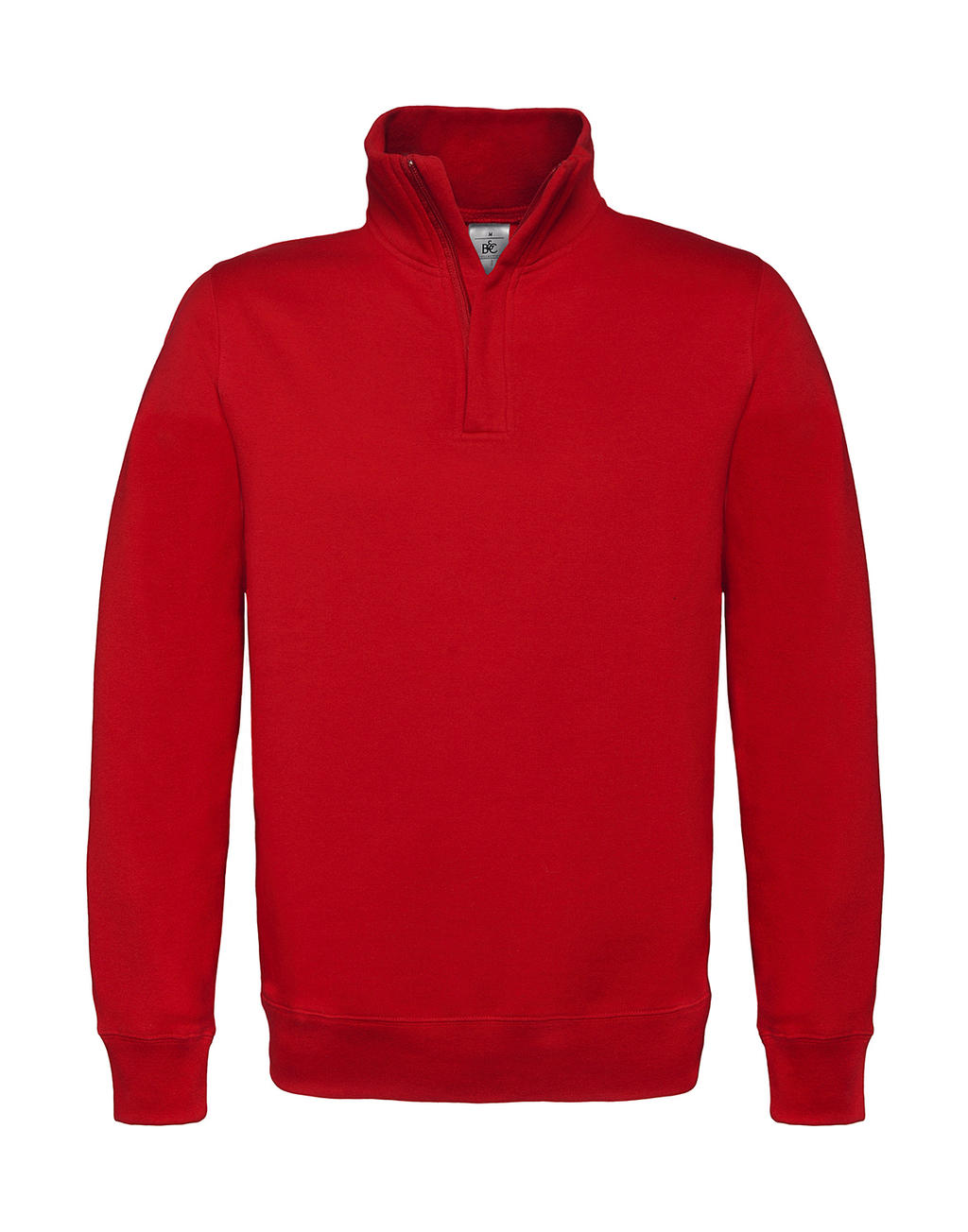  ID.004 Cotton Rich 1/4 Zip Sweat in Farbe Red