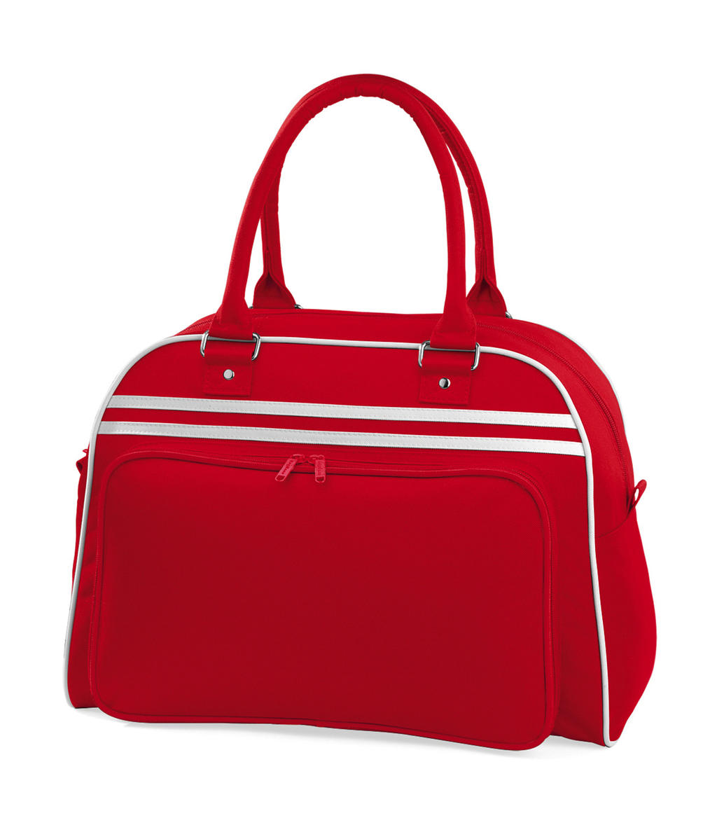  Retro Bowling Bag in Farbe Classic Red/White