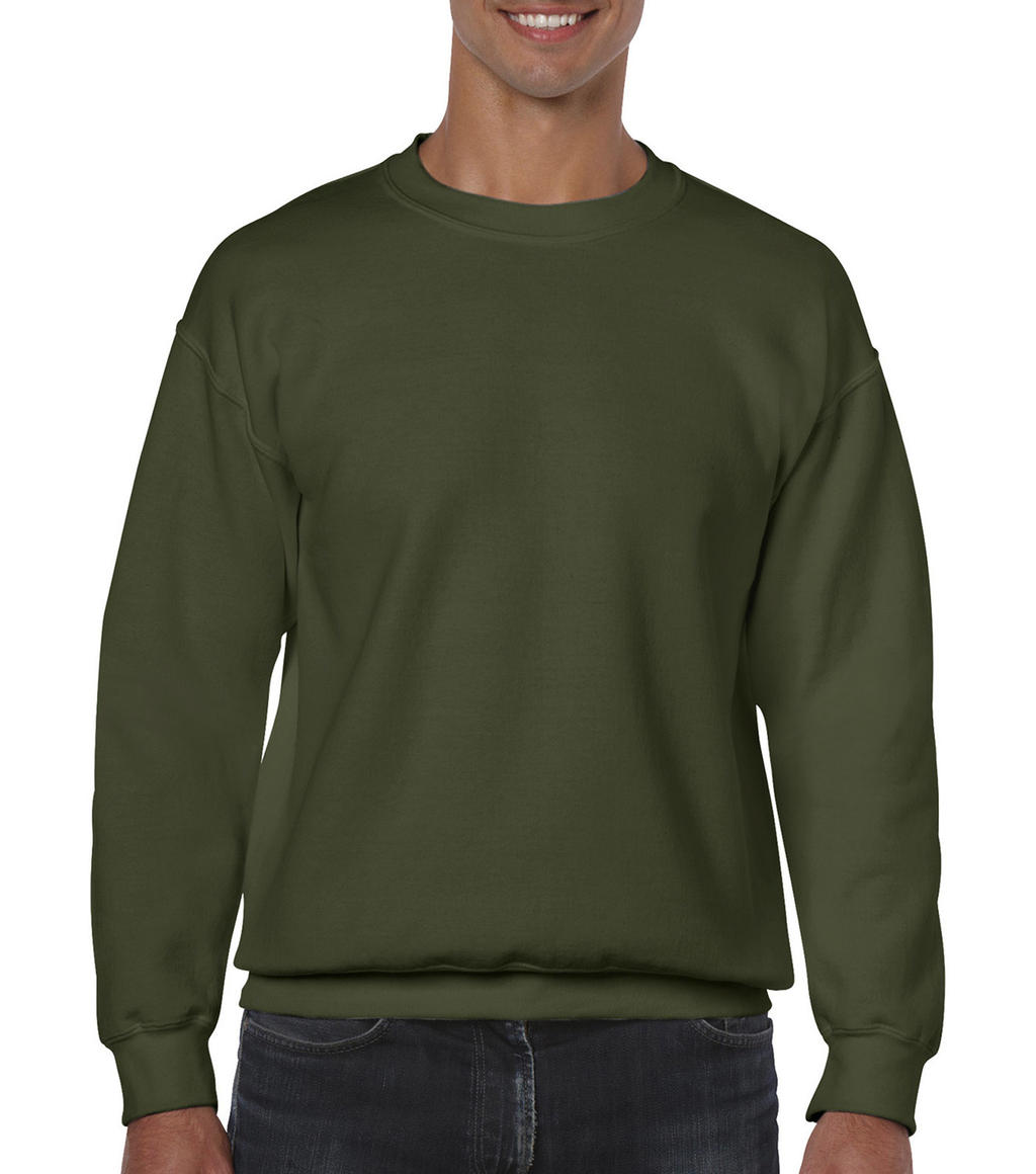  Heavy Blend Adult Crewneck Sweat in Farbe Military Green