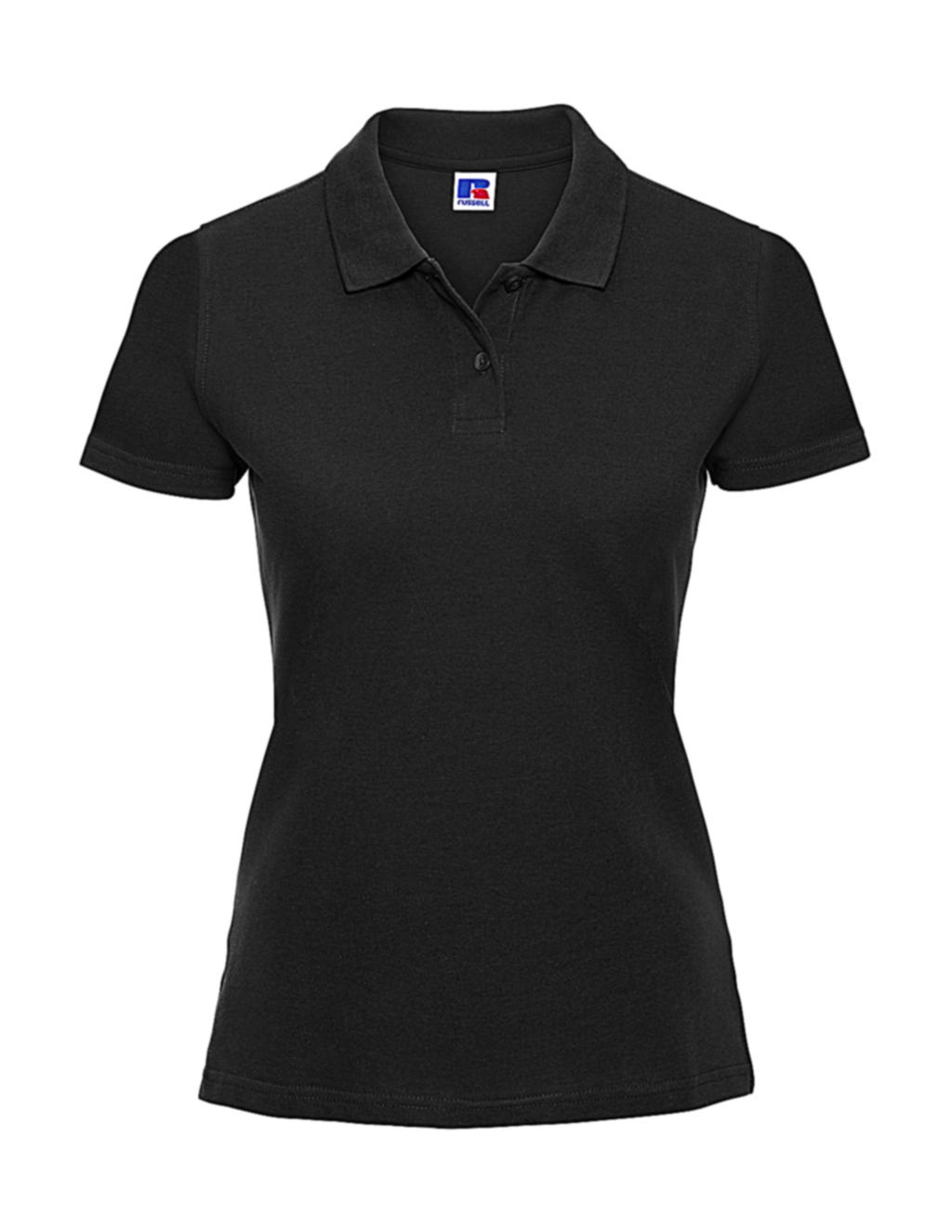  Ladies Classic Cotton Polo in Farbe Black