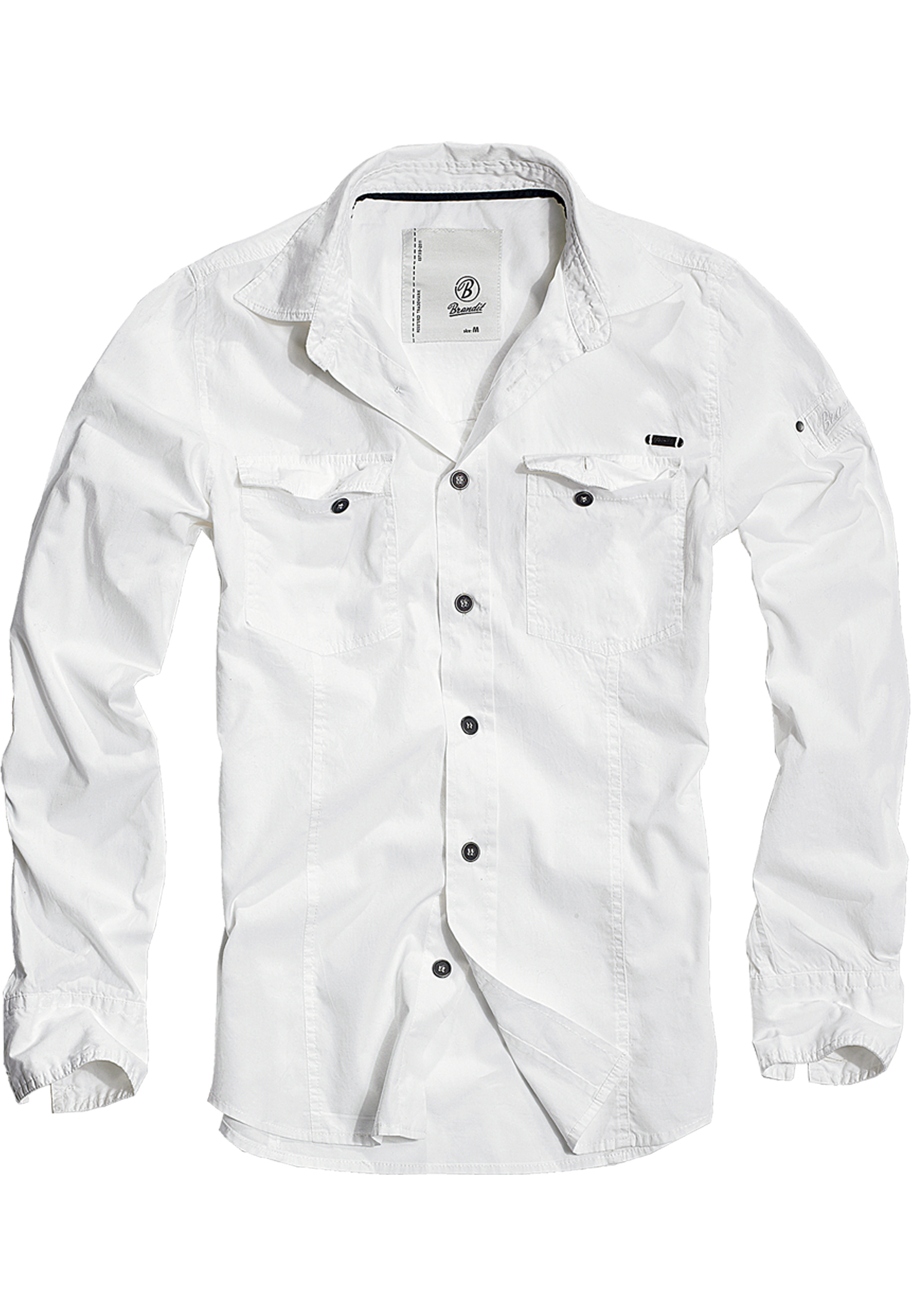 Hemden Slim Worker Shirt in Farbe white