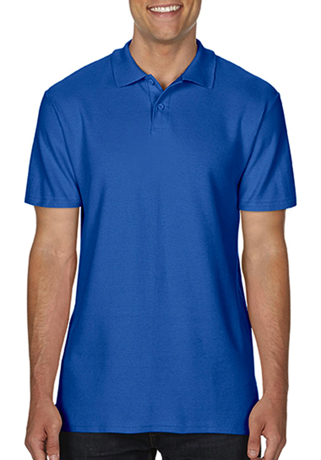 Softstyle? Adult Double Pique Polo in Farbe Royal