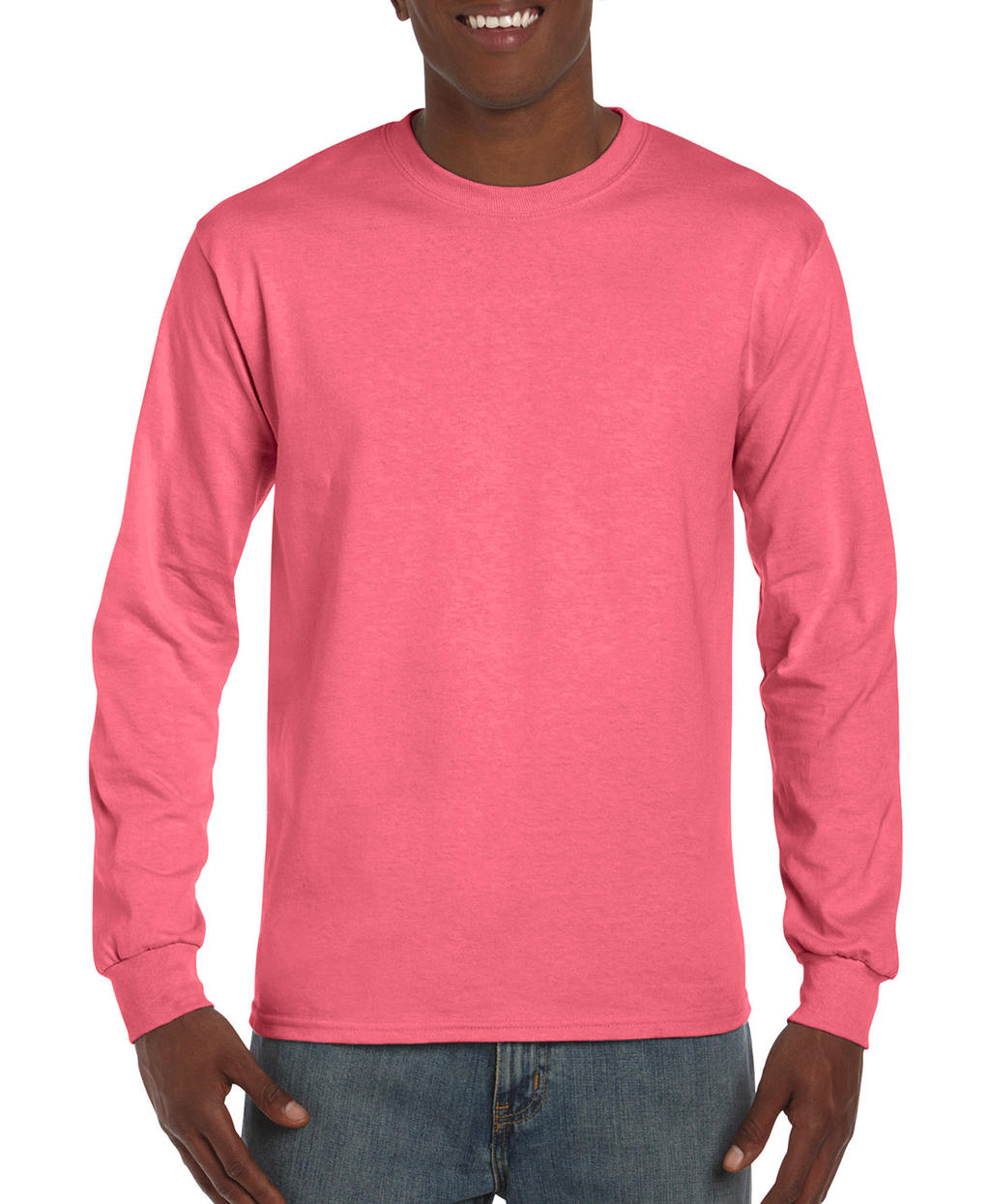  Hammer? Adult Long Sleeve T-Shirt in Farbe Coral Silk