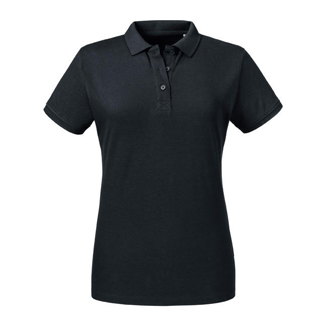  Ladies Pure Organic Polo in Farbe Black