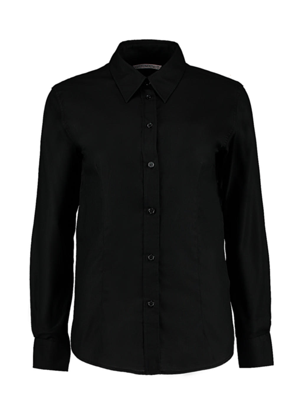  Womens Tailored Fit Workwear Oxford Shirt in Farbe Black
