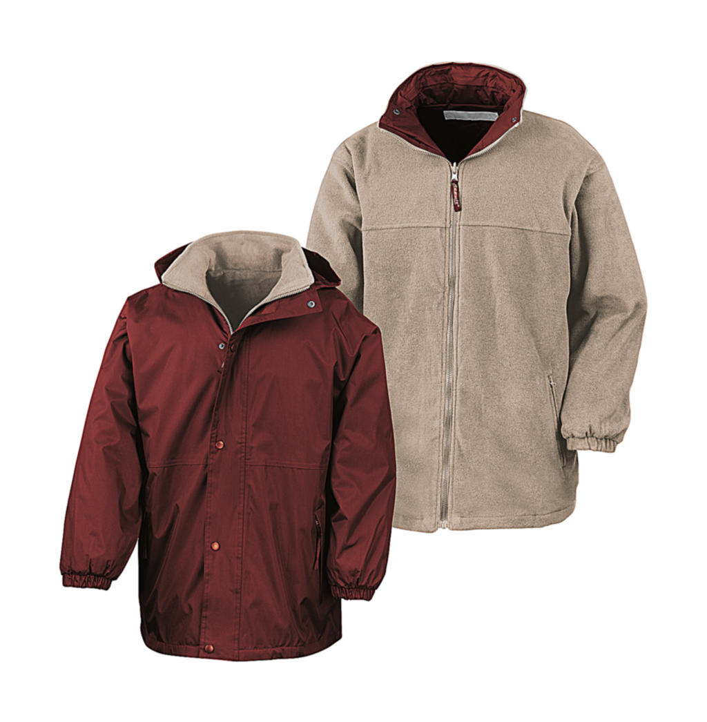  Outbound Reversible Jacket in Farbe Burgundy/Camel