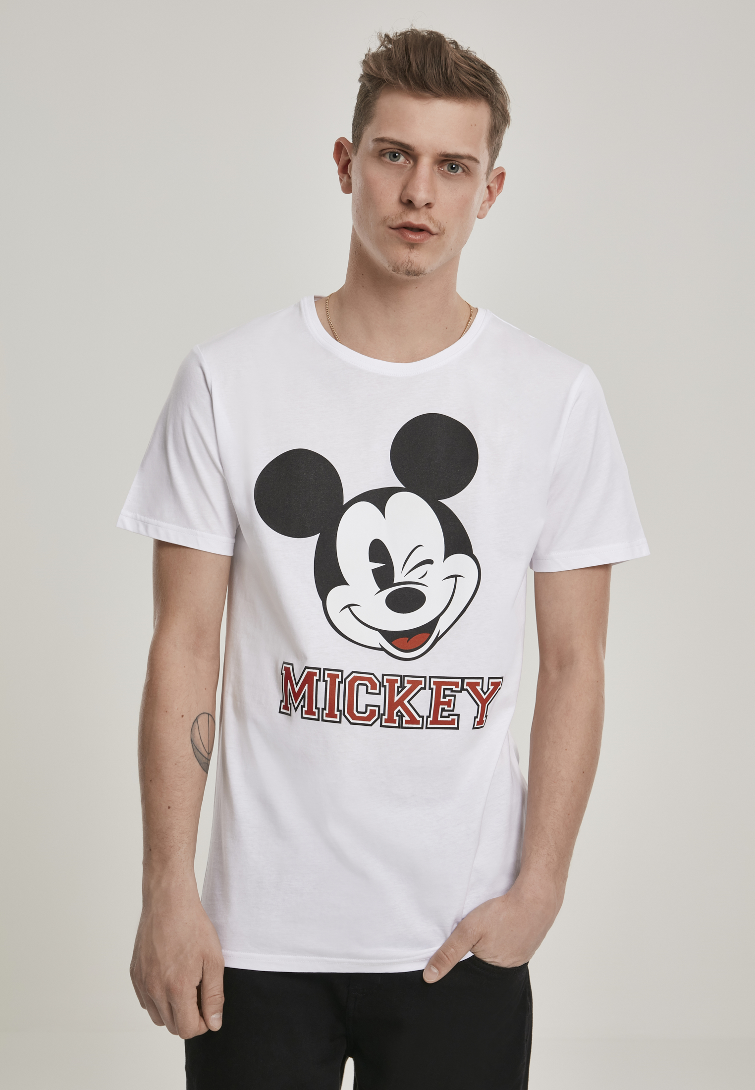 T-Shirts Mickey College Tee in Farbe white