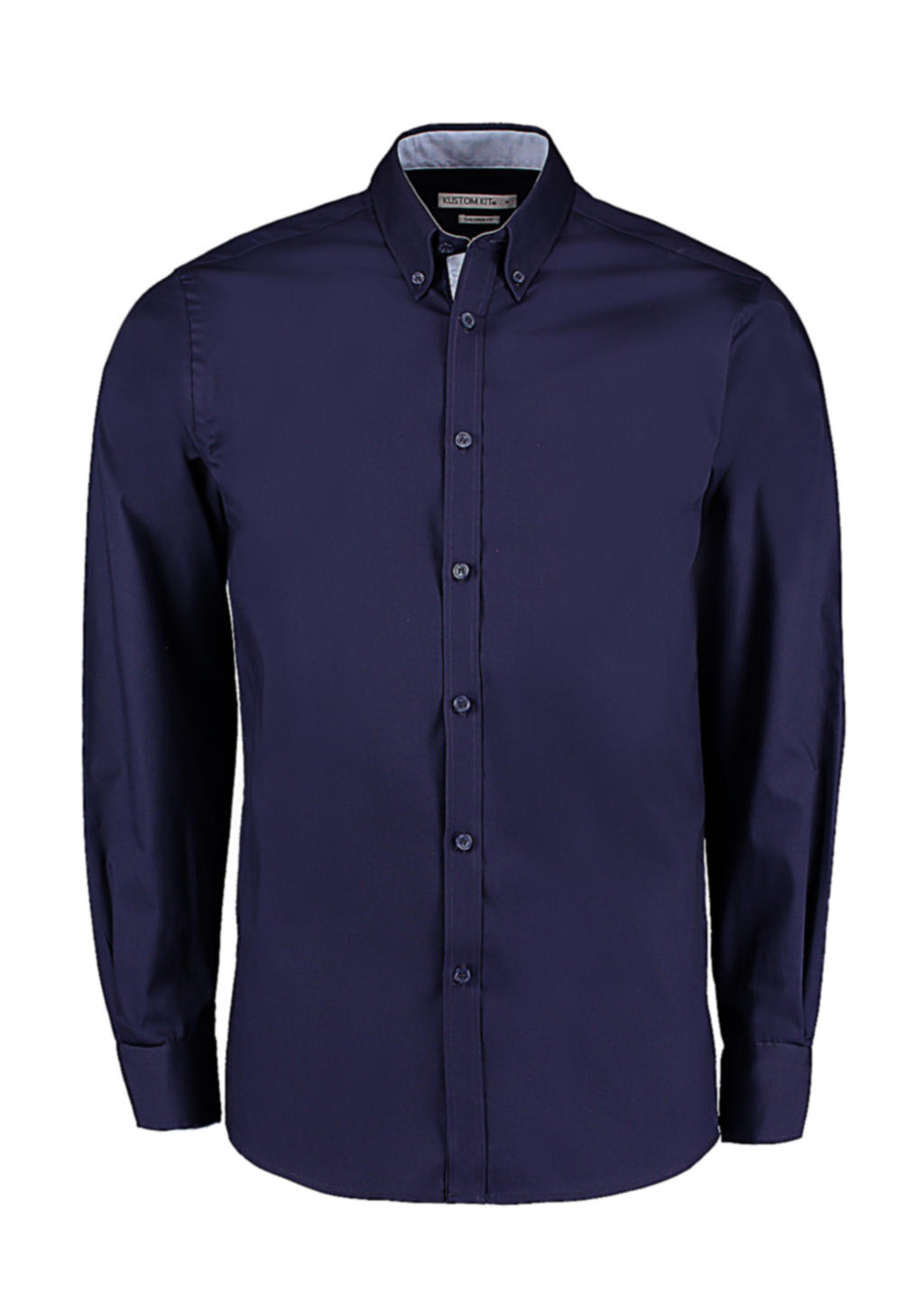  Tailored Fit Premium Contrast Oxford Shirt in Farbe Navy/Light Blue