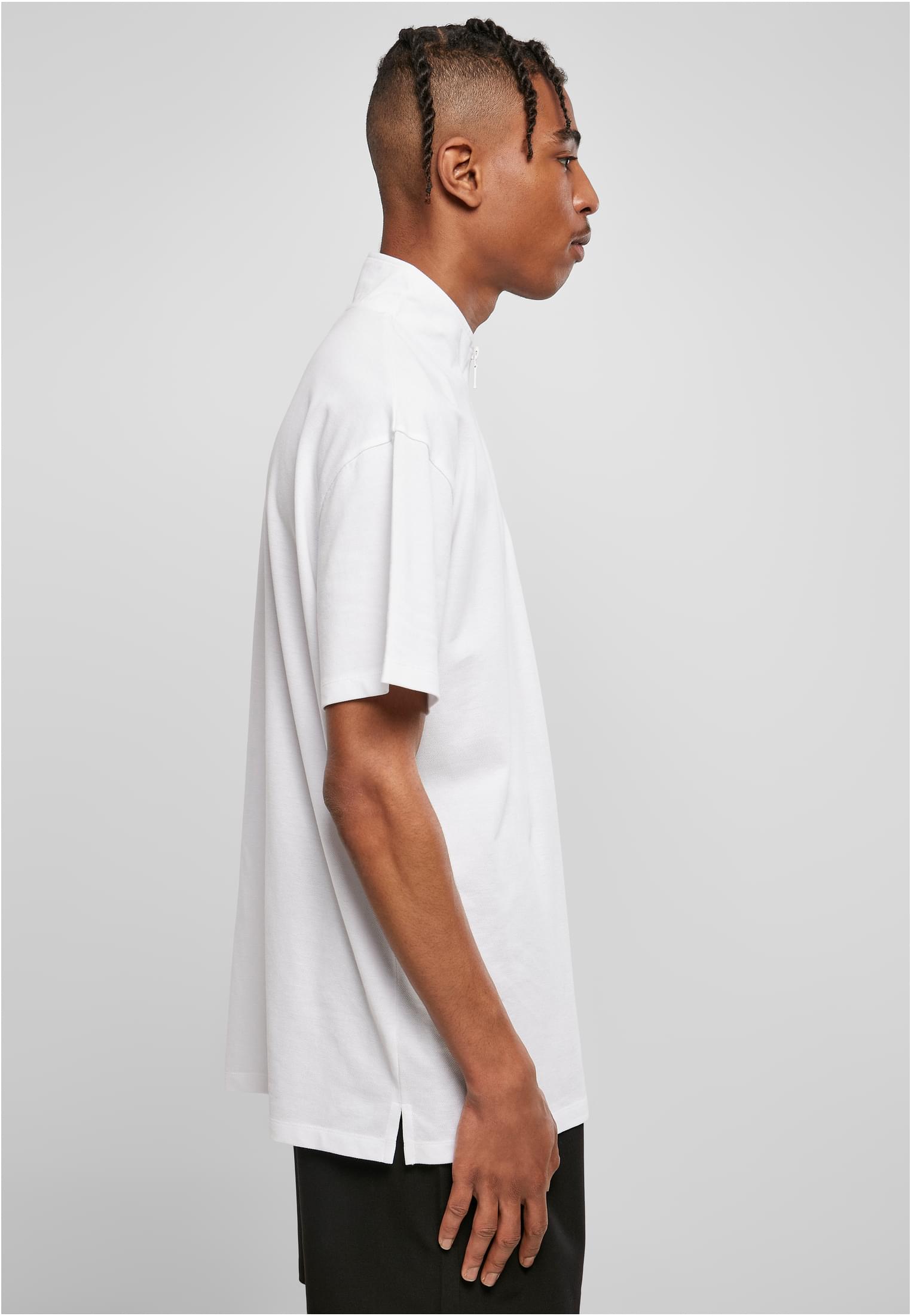T-Shirts Boxy Zip Pique Tee in Farbe white