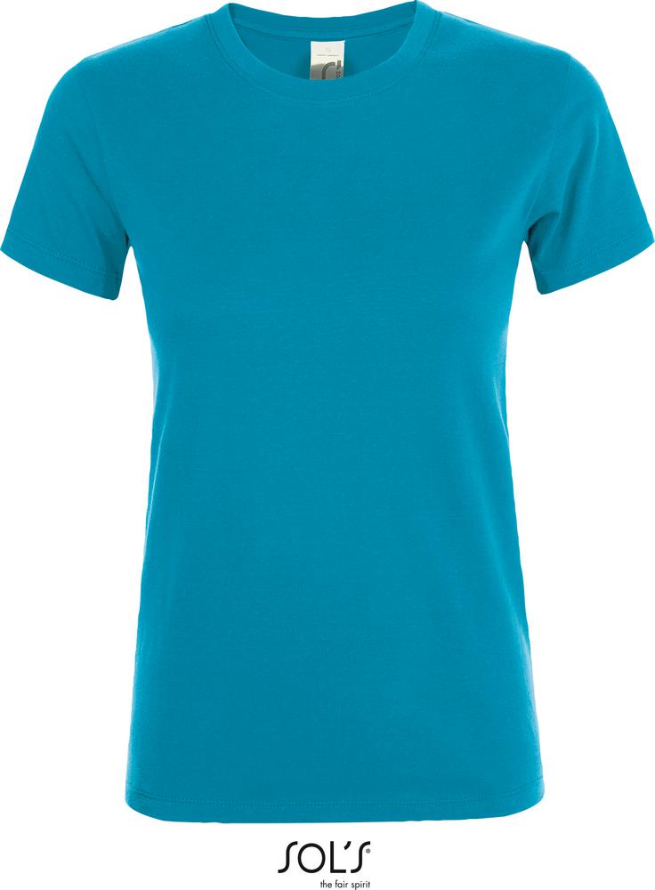 T-Shirt Regent Women Damen Rundhals T-Shirt in Farbe aqua