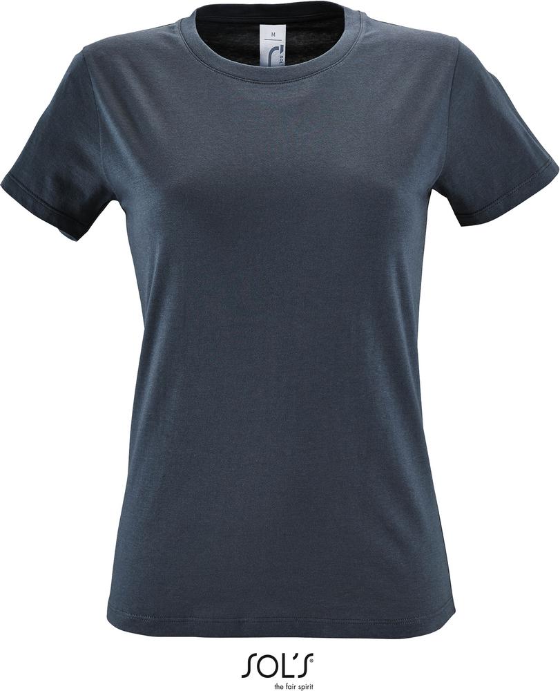 T-Shirt Regent Women Damen Rundhals T-Shirt in Farbe mouse grey