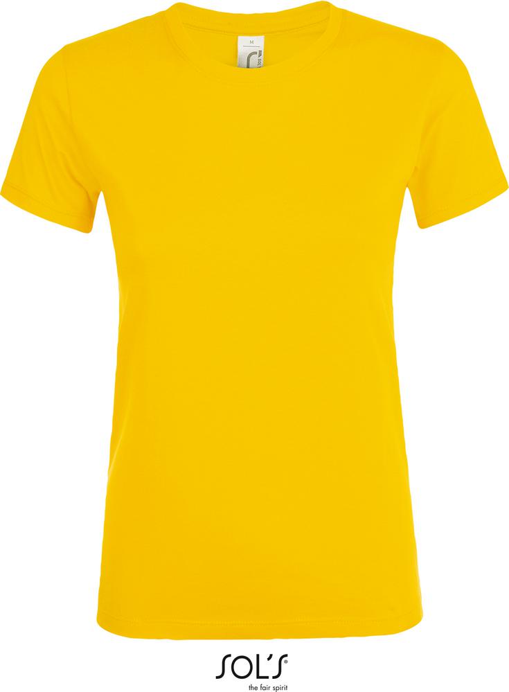 T-Shirt Regent Women Damen Rundhals T-Shirt in Farbe gold