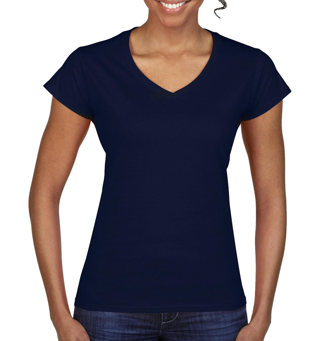  Ladies Softstyle? V-Neck T-Shirt in Farbe Navy