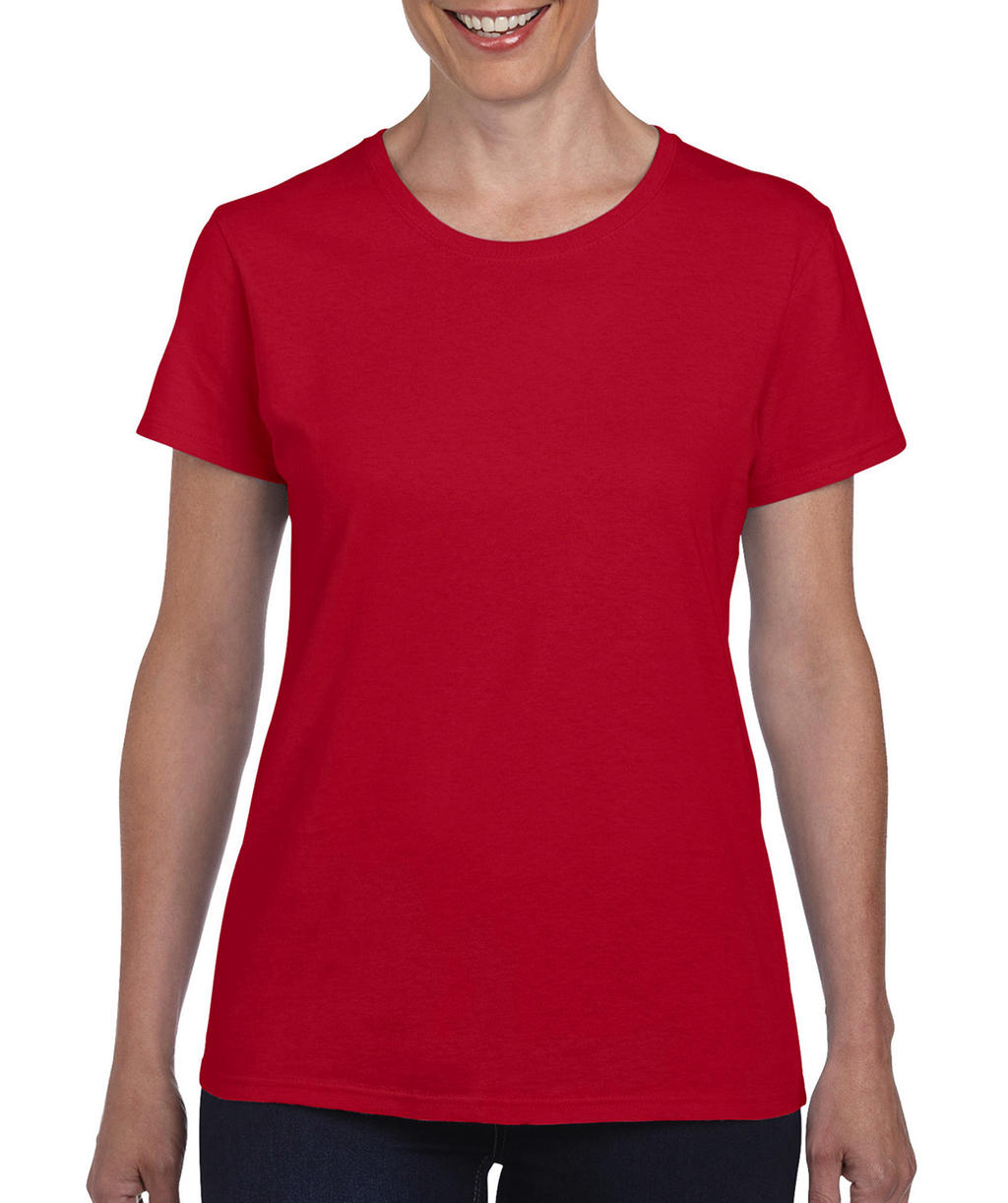  Ladies Heavy Cotton T-Shirt in Farbe Red