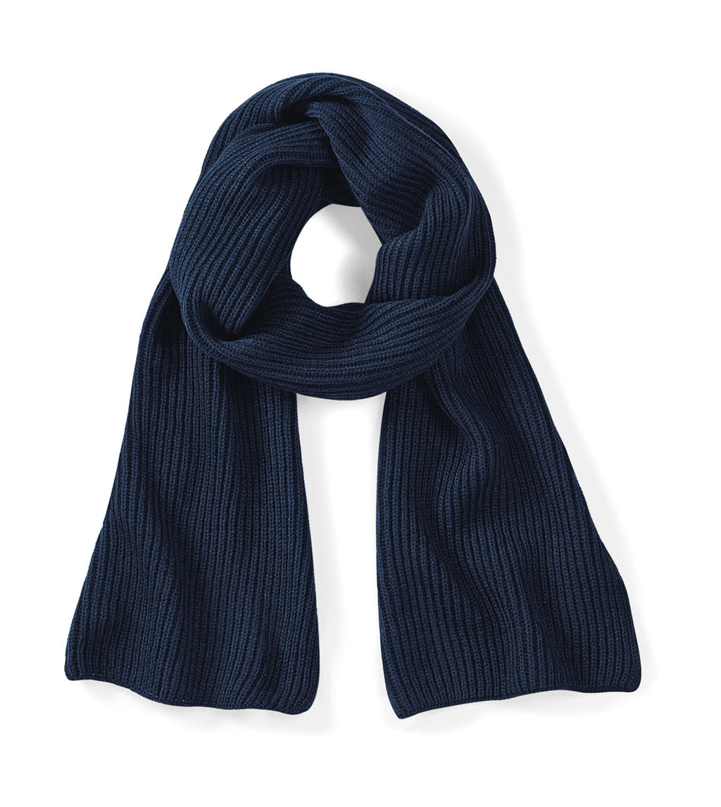  Metro Knitted Scarf in Farbe French Navy