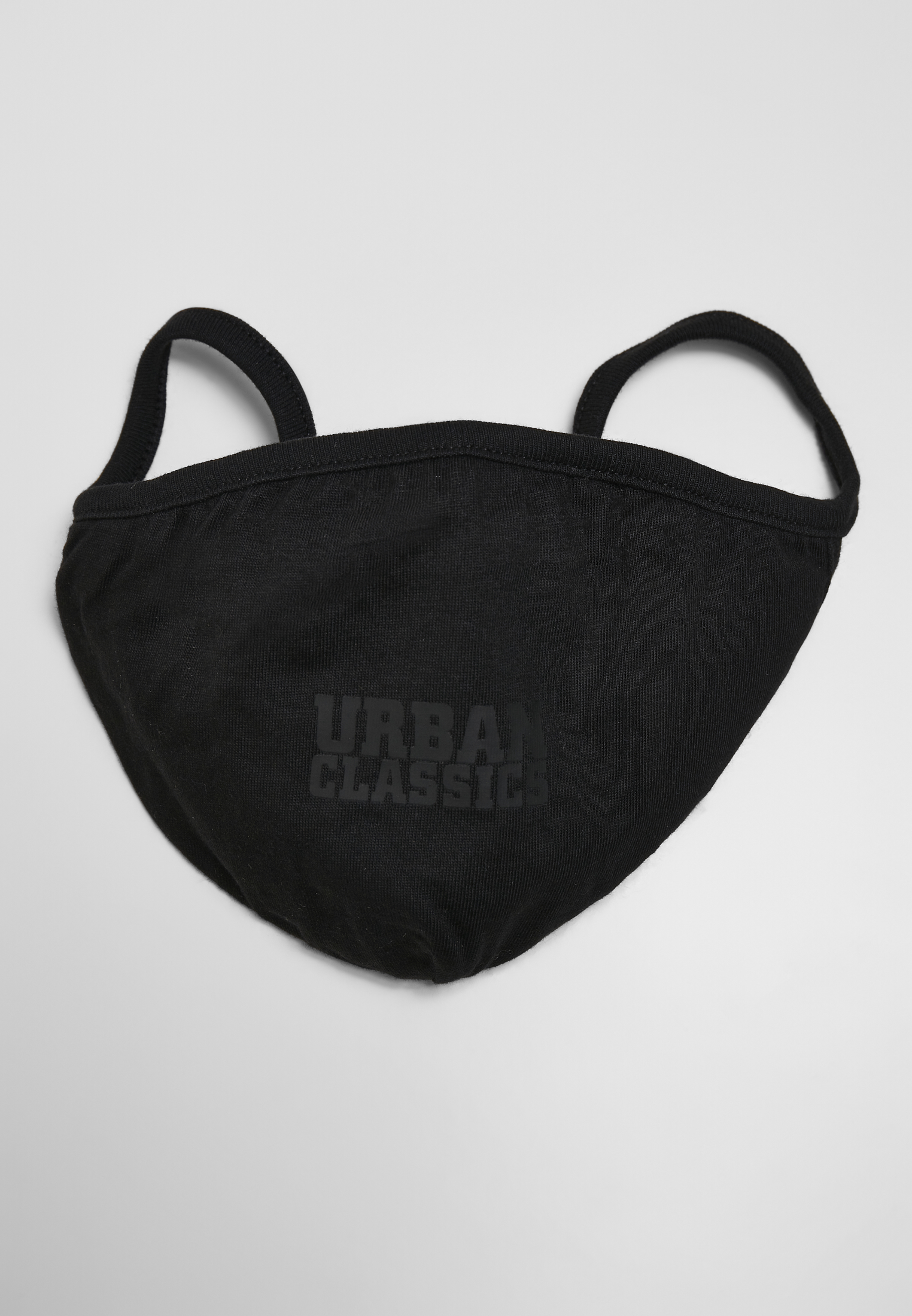 Masken Urban Classics Cotton Face Mask 2-Pack in Farbe black