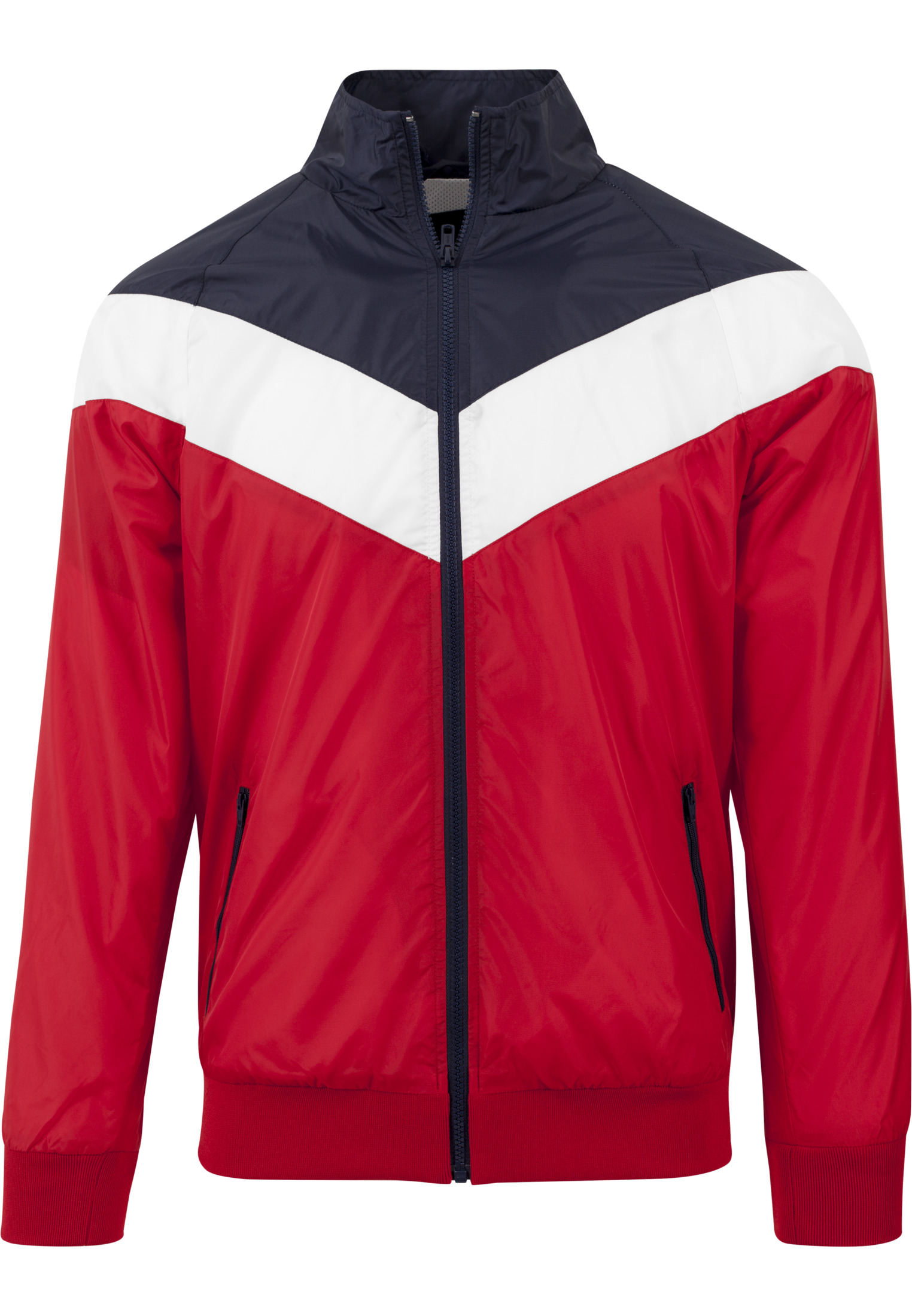 Leichte Jacken Arrow Zip Jacket in Farbe red/nvy/wht
