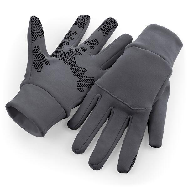  Softshell Sports Tech Gloves in Farbe Graphite Grey