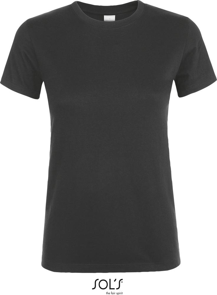 T-Shirt Regent Women Damen Rundhals T-Shirt in Farbe dark grey