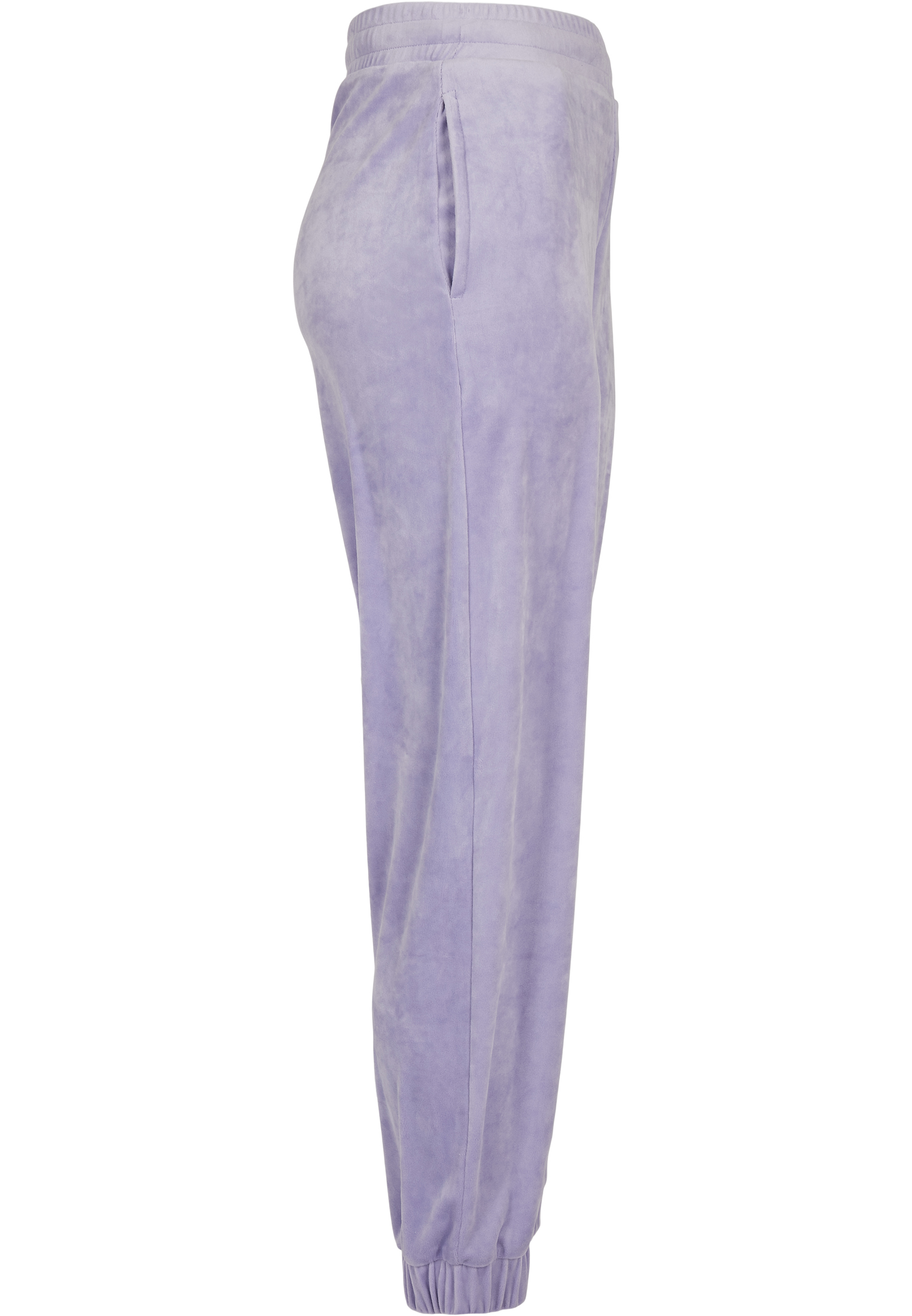 Sweatpants Ladies High Waist Ballon Velvet Sweat Pants in Farbe lavender