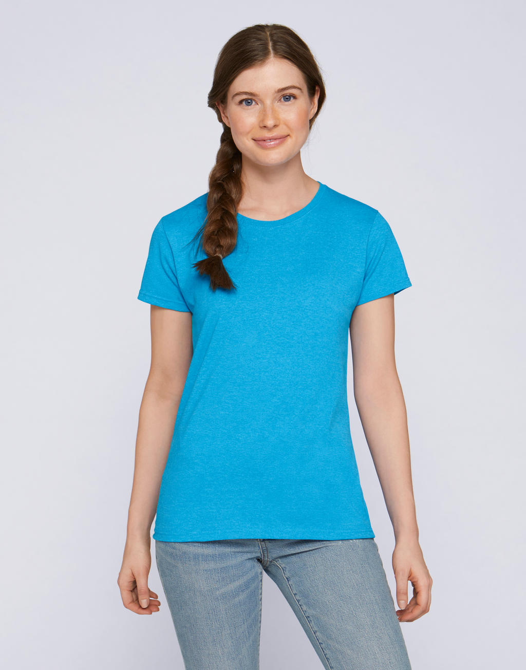  Ladies Heavy Cotton T-Shirt in Farbe White