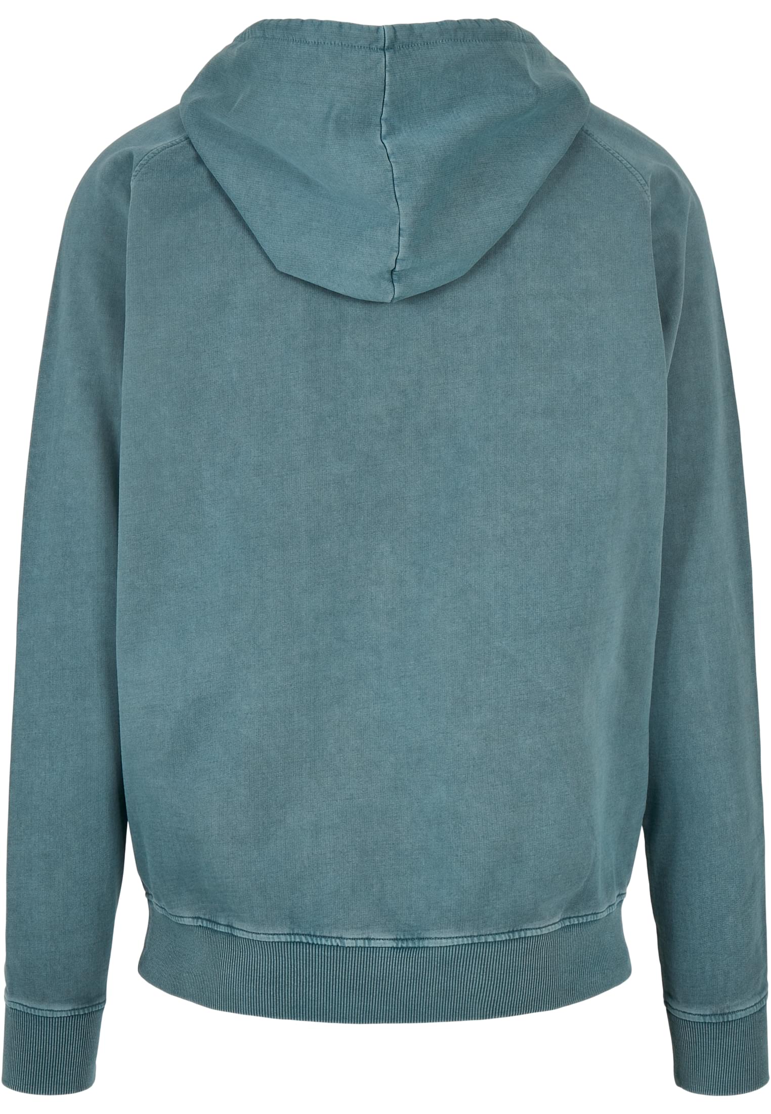 Hoodies Overdyed Hoody in Farbe dustyblue