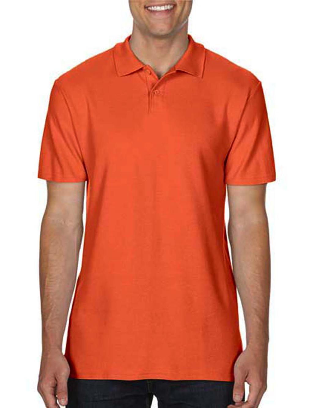 Softstyle? Adult Double Pique Polo in Farbe Orange