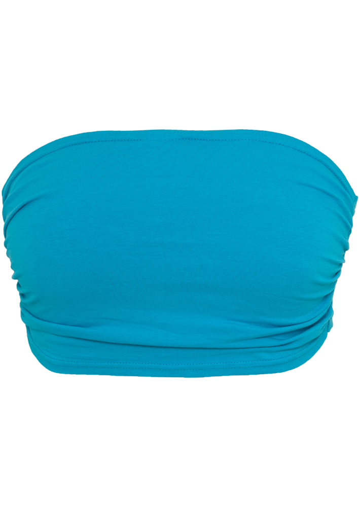 Bandeaus Ladies Bandeau Top in Farbe turquoise