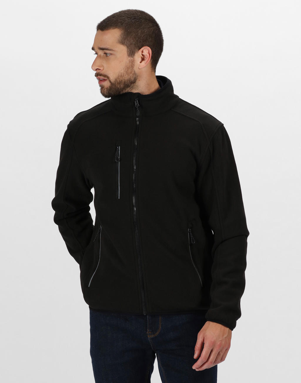  Omicron III Fleece Jacket in Farbe Black