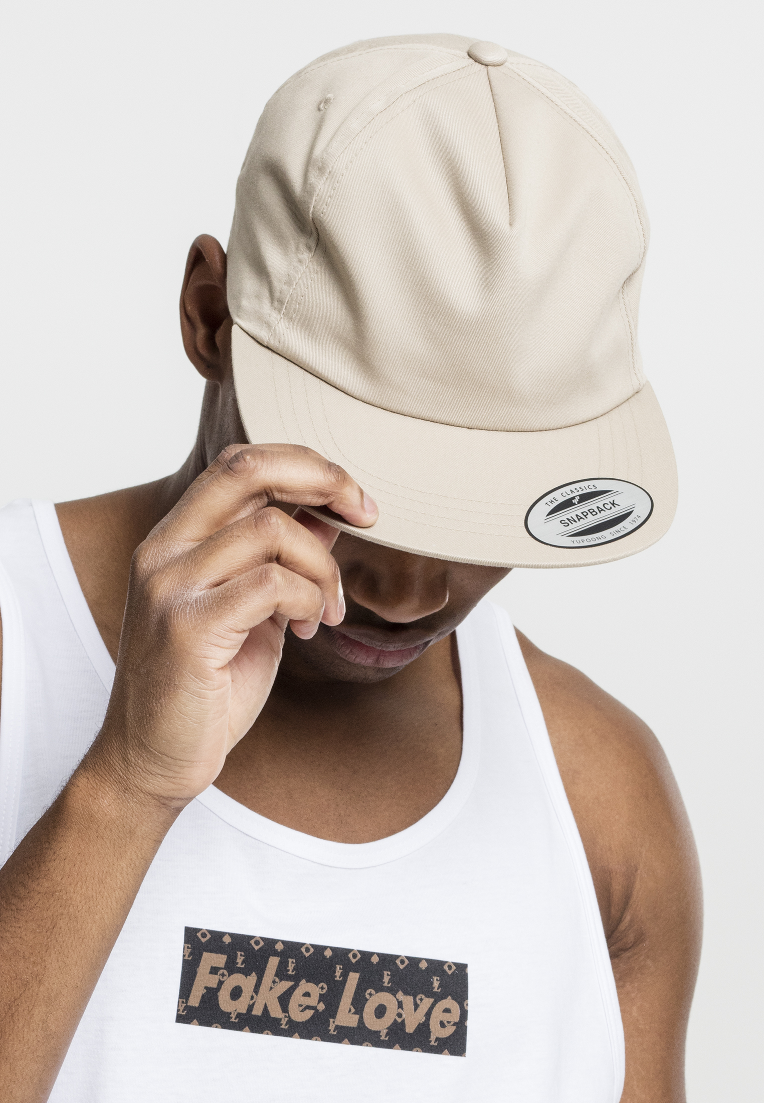 Snapback Unstructured 5-Panel Snapback in Farbe khaki