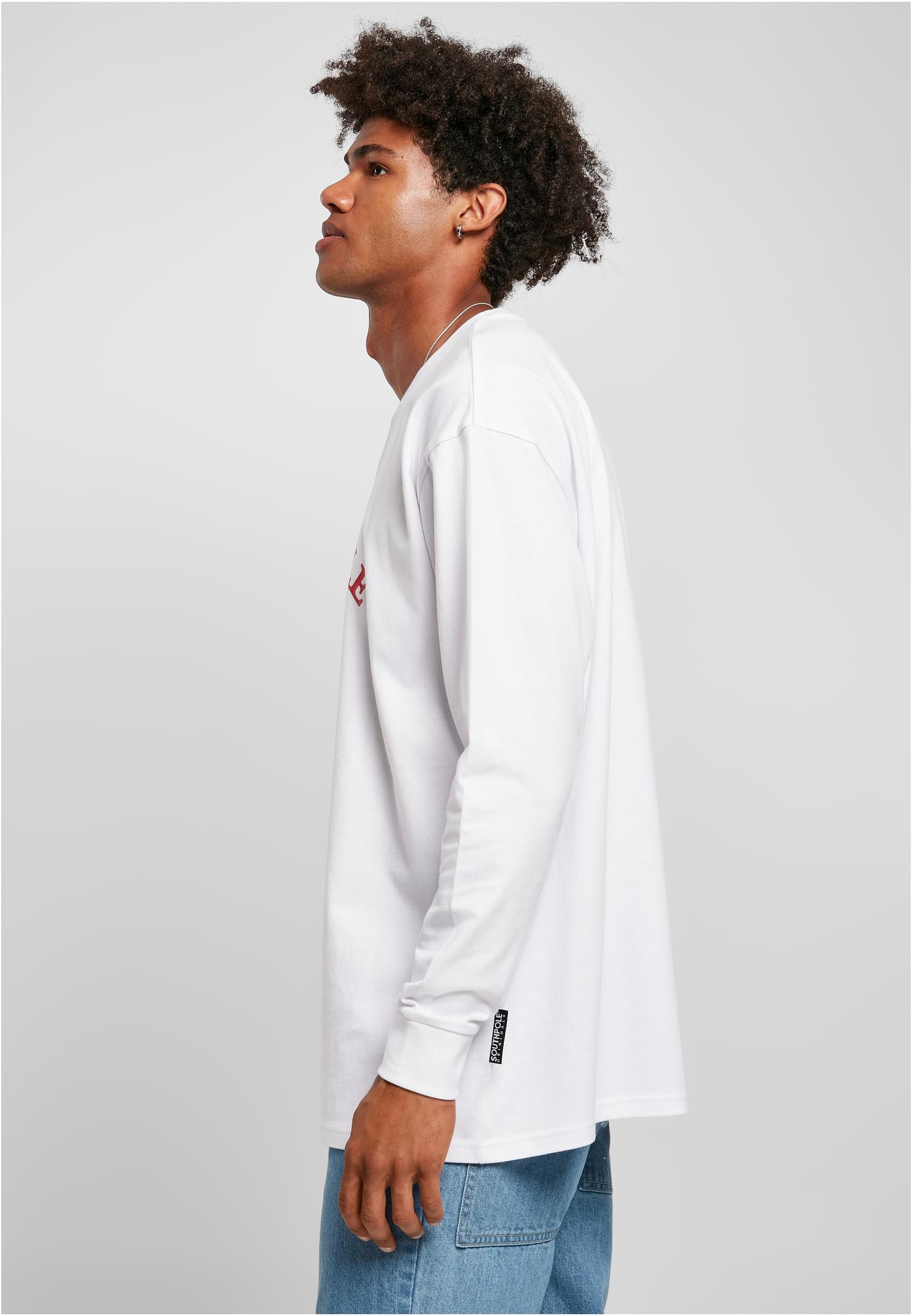 Saisonware Southpole College Longsleeve in Farbe white